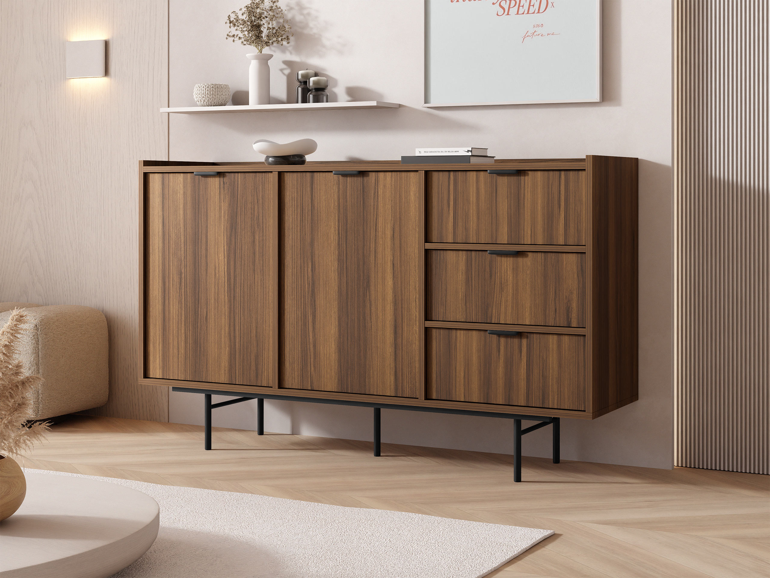 Commode Studos I (Noyer)