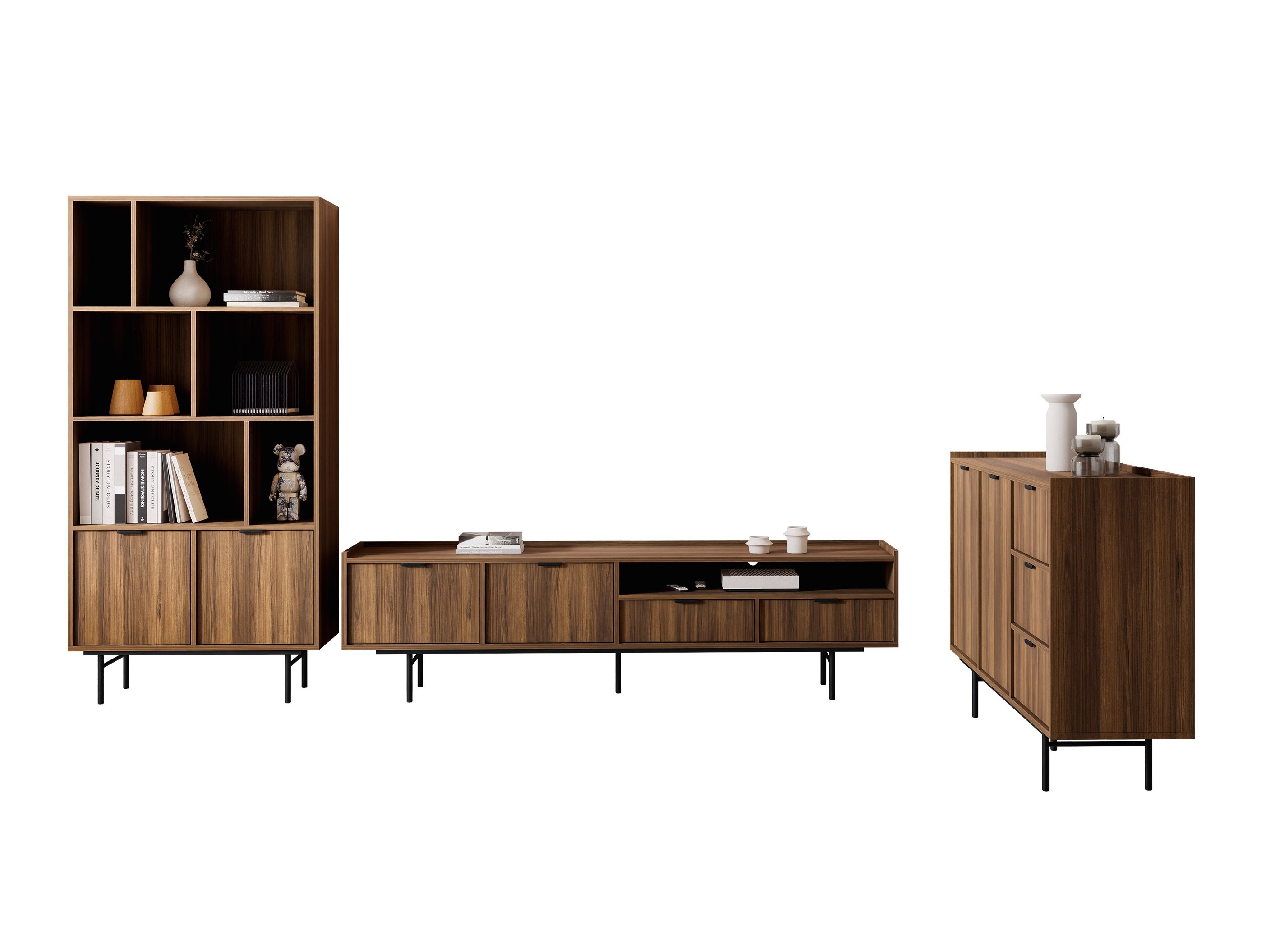 Ensemble de salon Studos (Noyer)