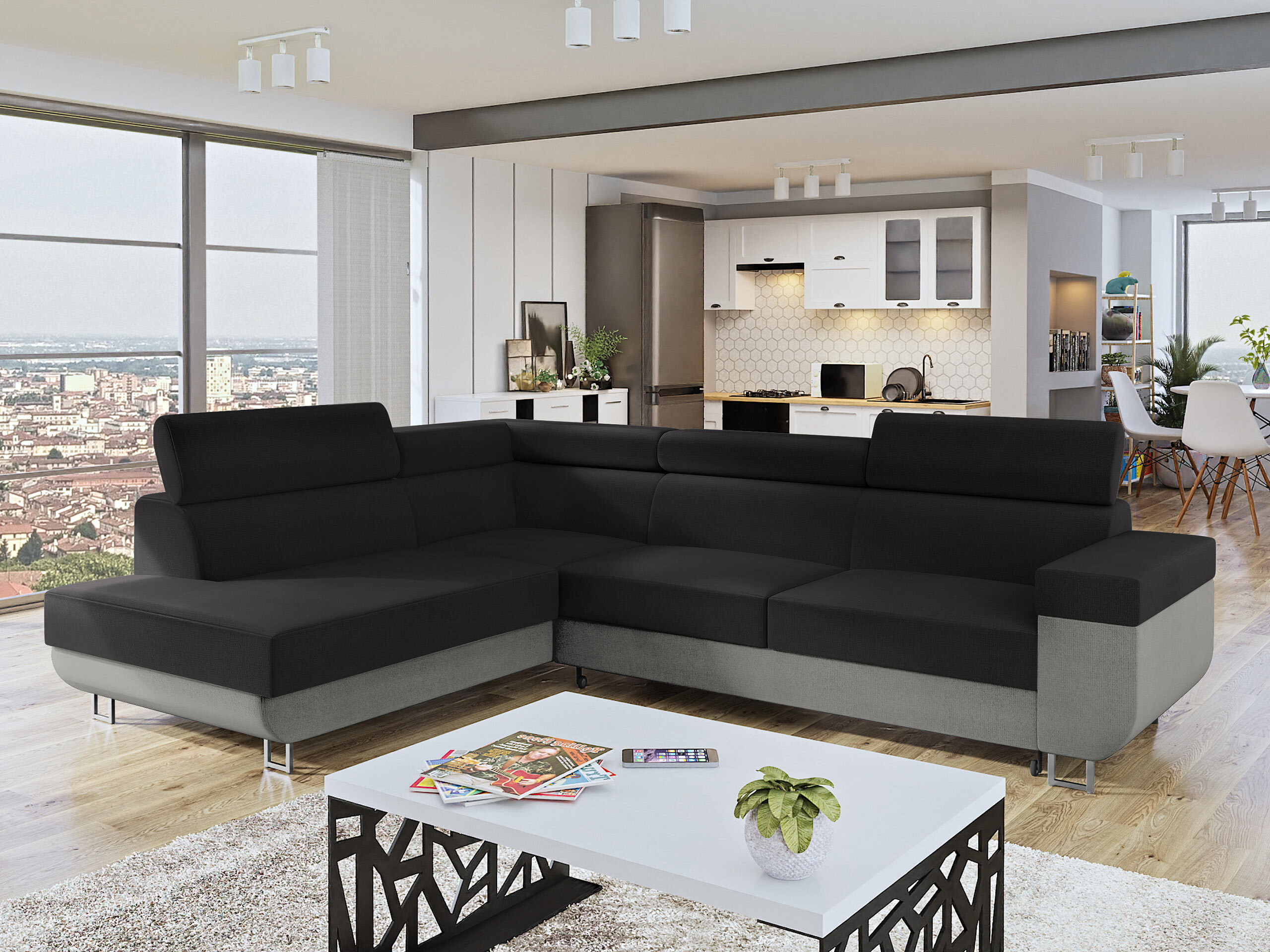 Canapé d'angle Comfivo Liberta (Polo 894 + Polo 897)