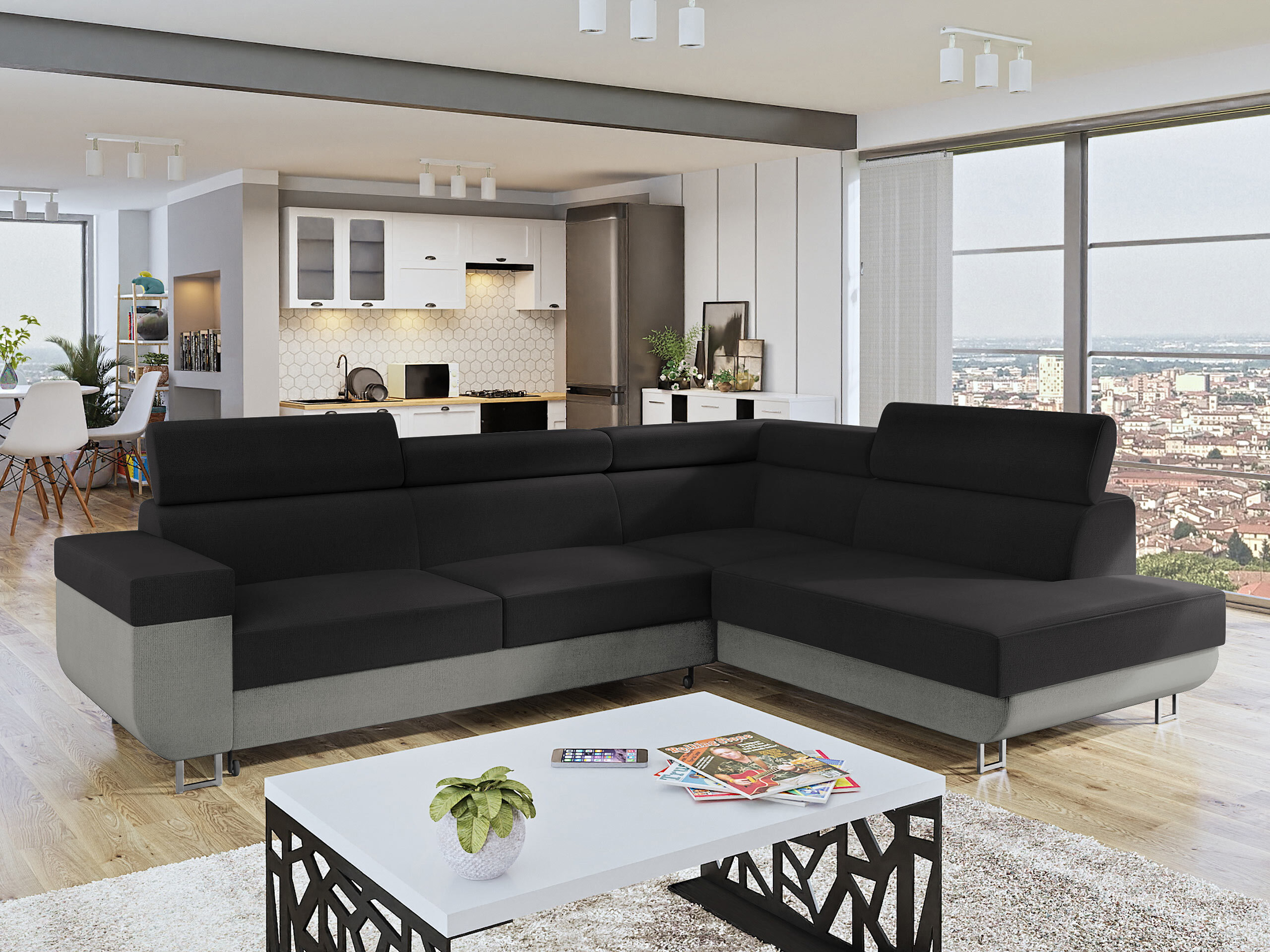 Canapé d'angle Comfivo Liberta (Polo 894 + Polo 897)