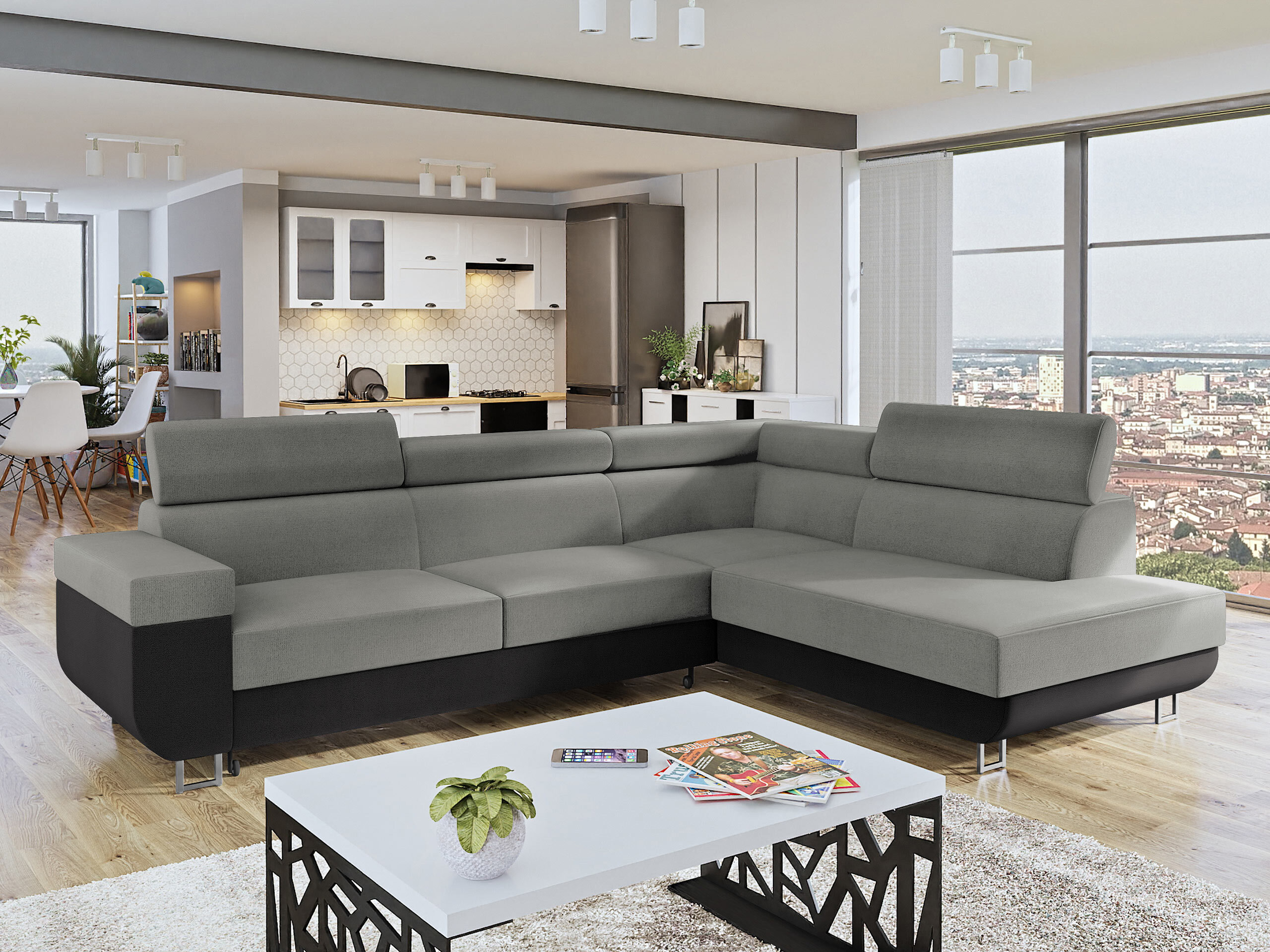 Canapé d'angle Comfivo Liberta (Polo 897 + Polo 894)