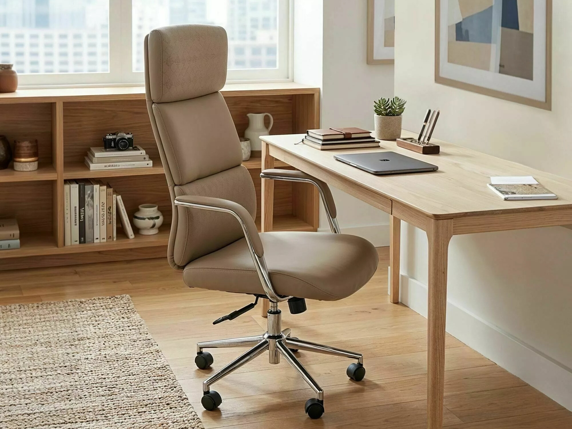 Chaise de bureau Detroit 950 (Crème)