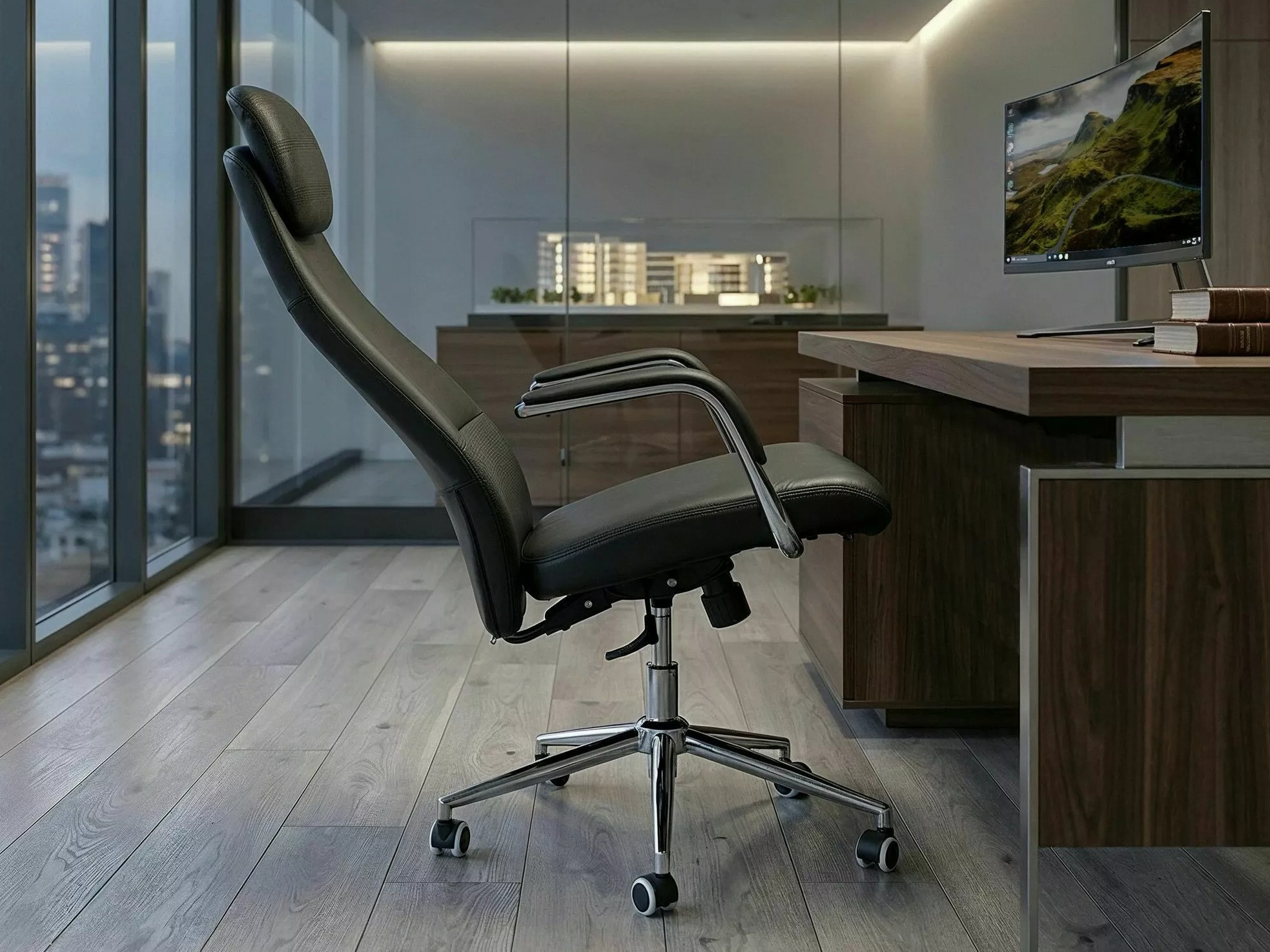 Chaise de bureau Detroit 951 (Noir)