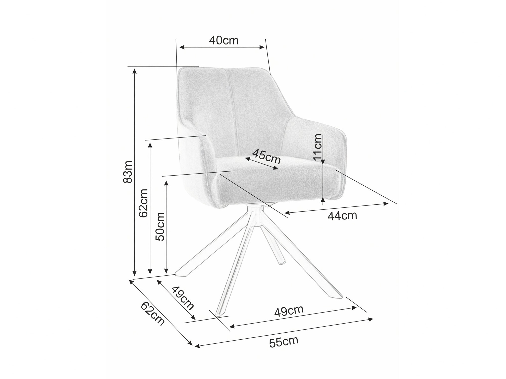 Chaise Detroit 144 (Leo 35)