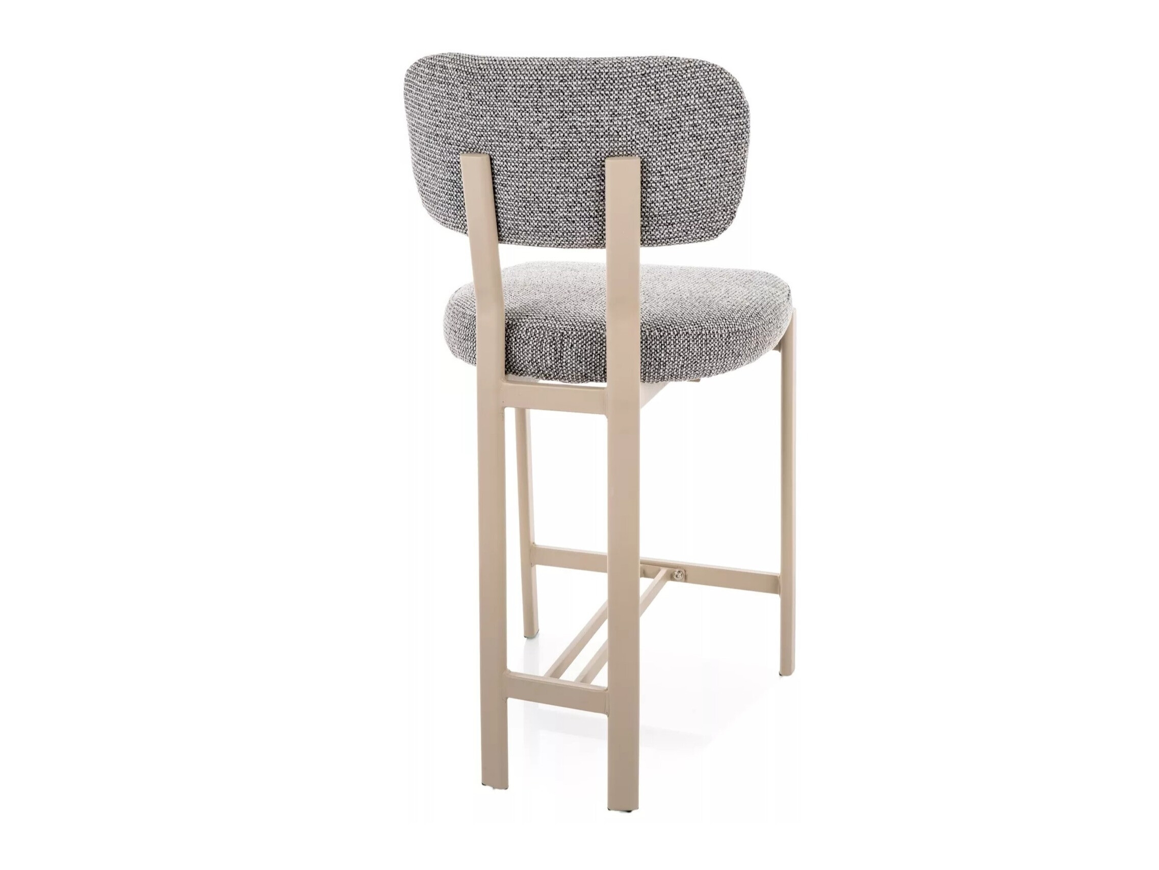 Chaise de bar mi-hauteur Detroit 956 (Gris clair + Cachemire)