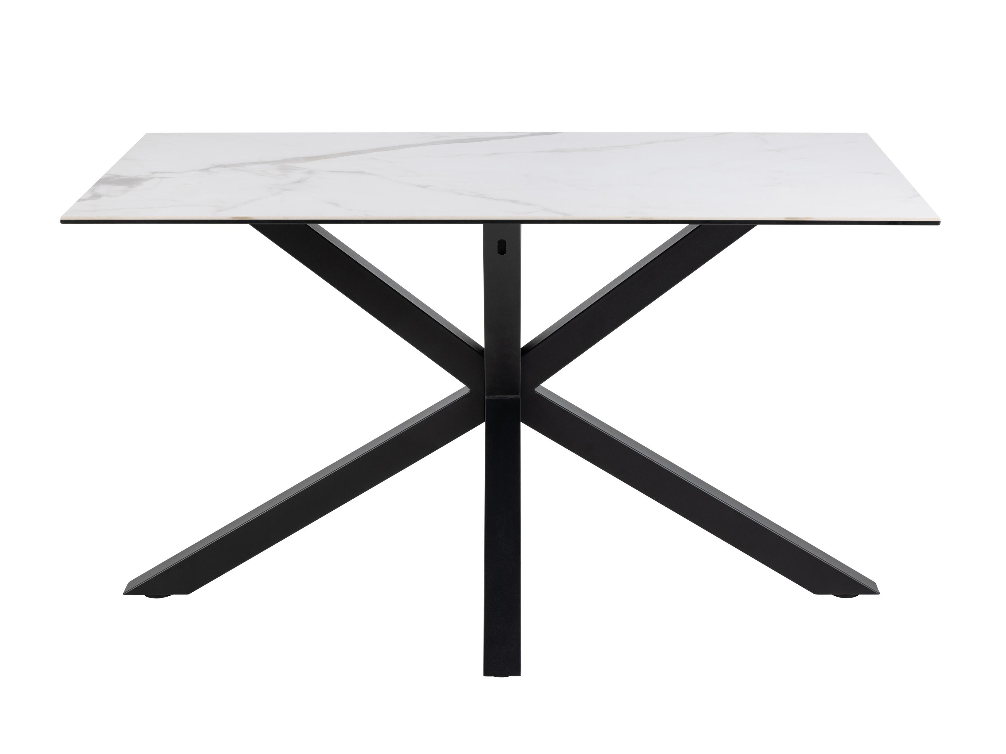 Table Norsica 918 (Marbre blanc + Noir)