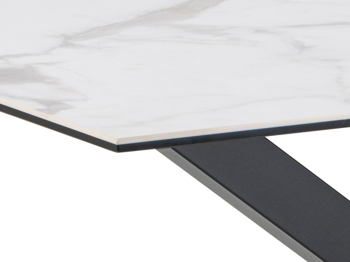 Table Norsica 918 (Marbre blanc + Noir)