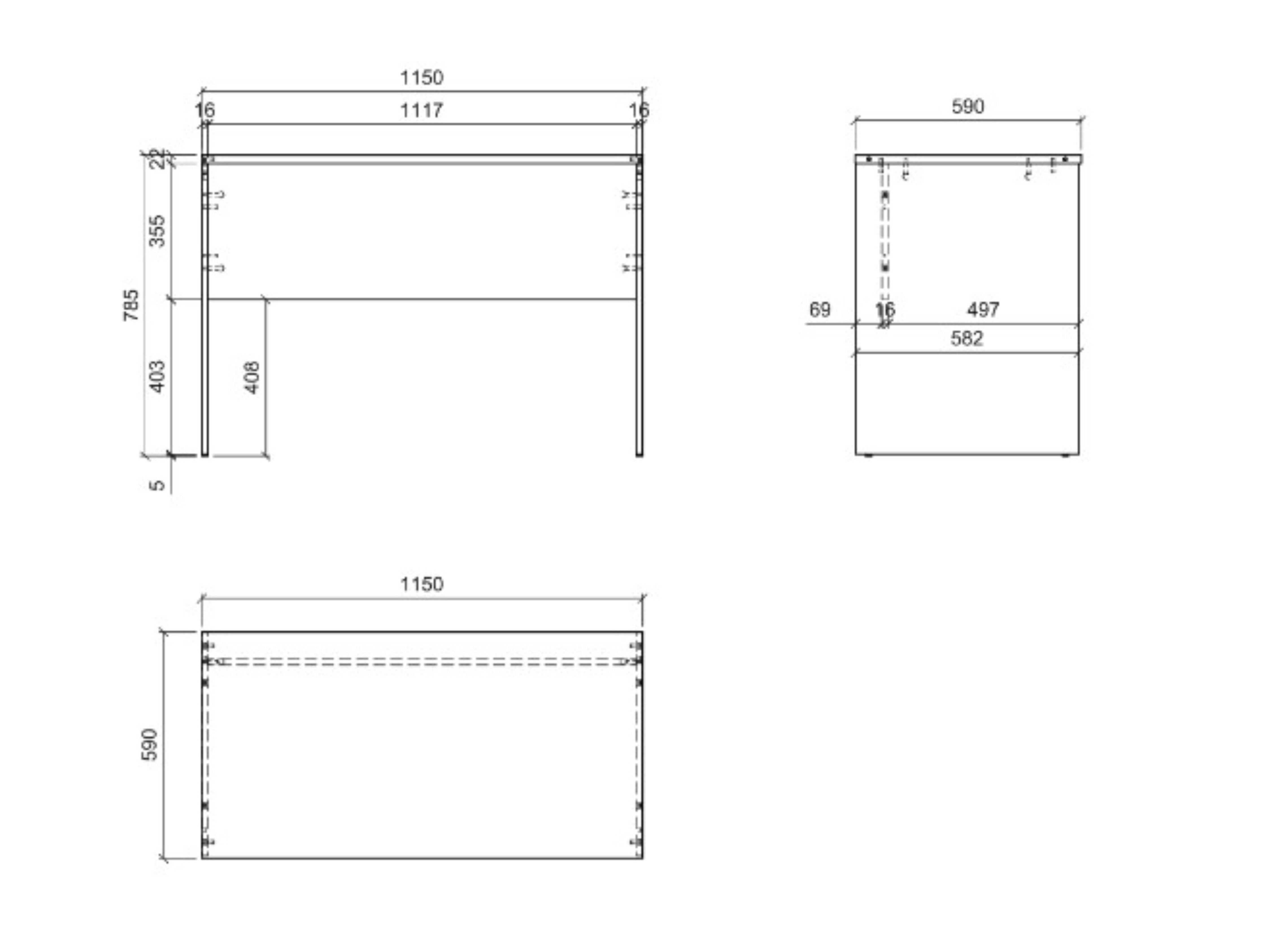 Bureau Fiofive 107 (Anthracite)