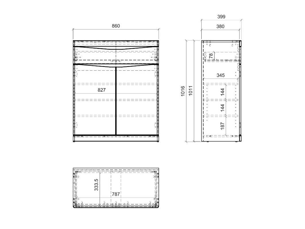 Commode Venlori 115 (Blanc)