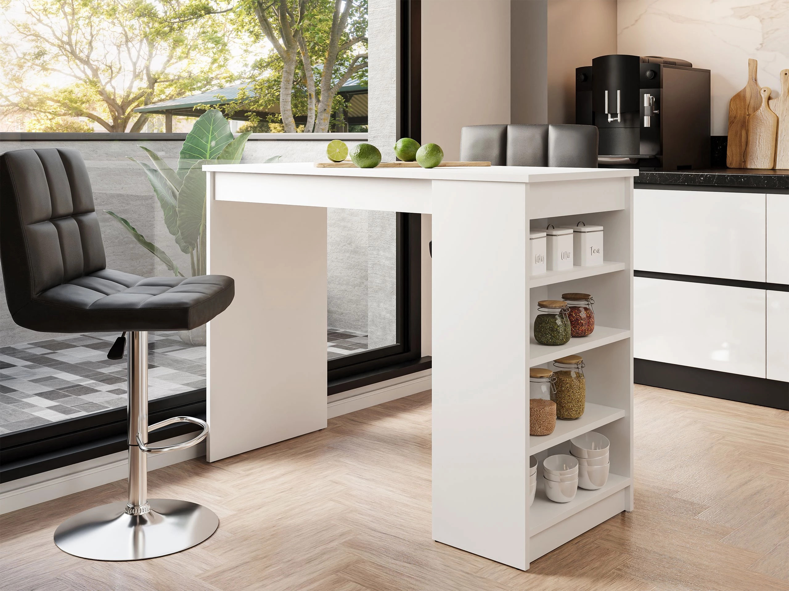 Table de bar Comfivo Cedrus (Blanc)