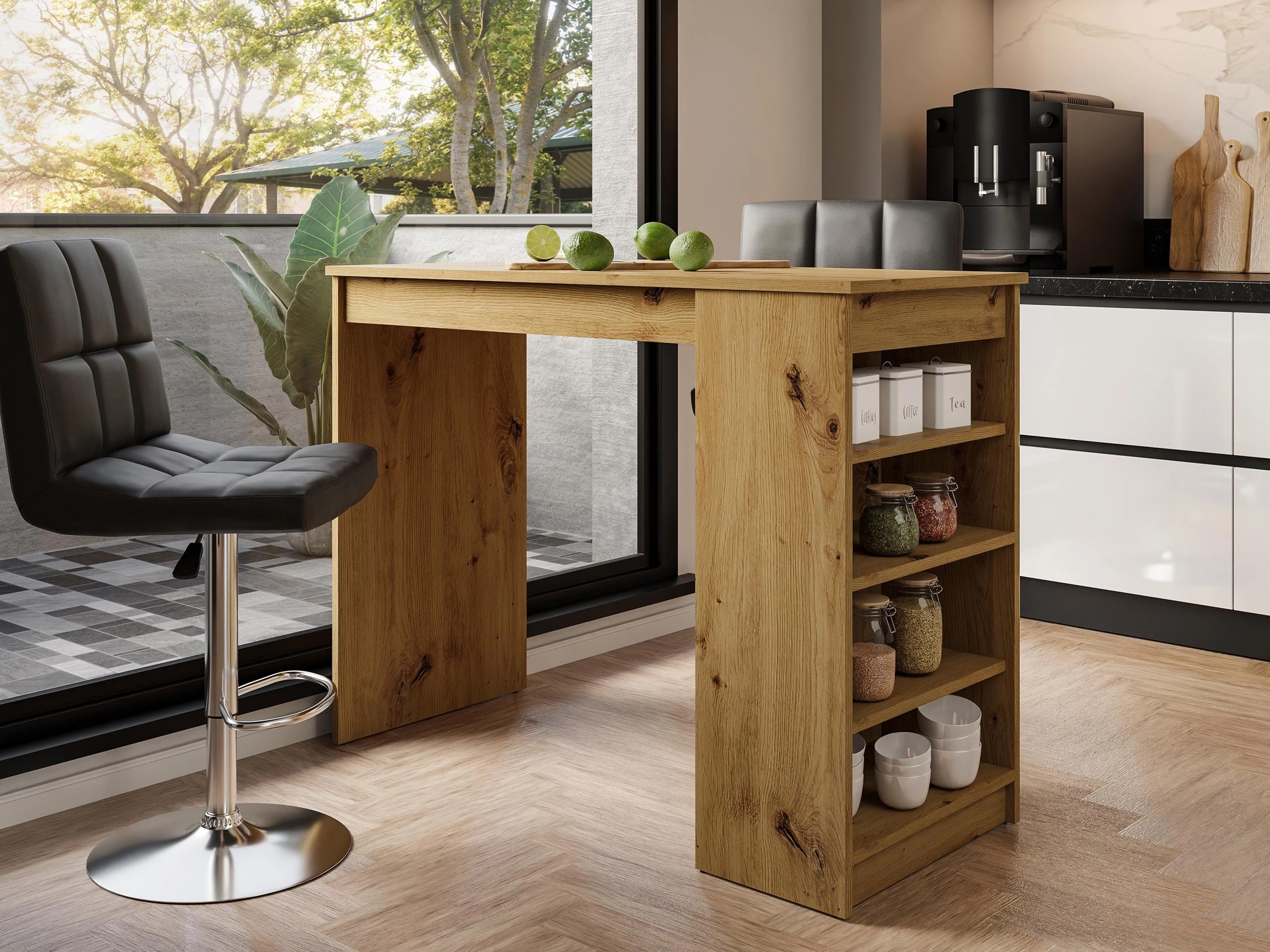 Table de bar Comfivo Cedrus (Chêne Artisan)