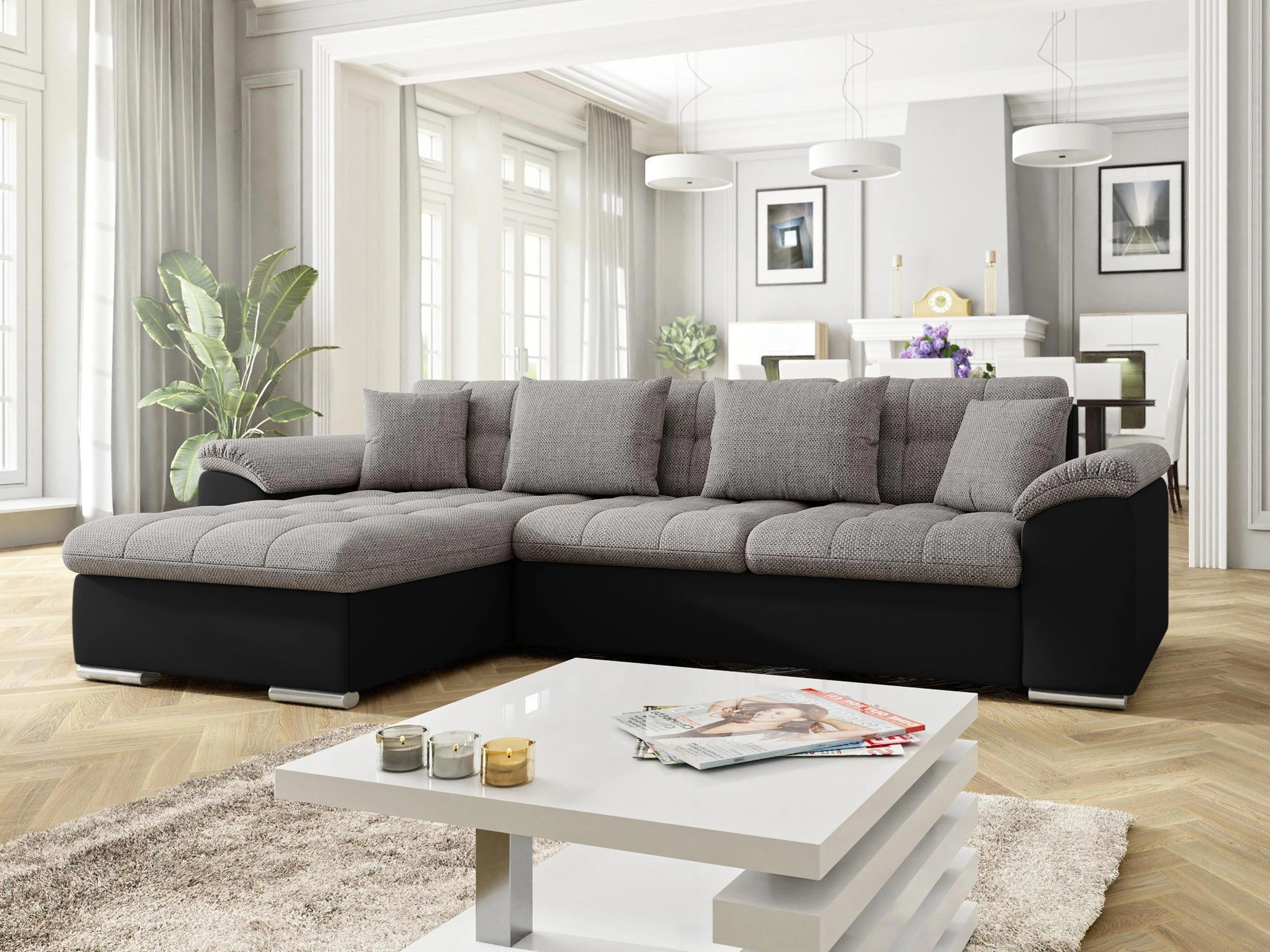 Canapé d'angle Comfivo Mica (Soft 011 + Lawa 05)