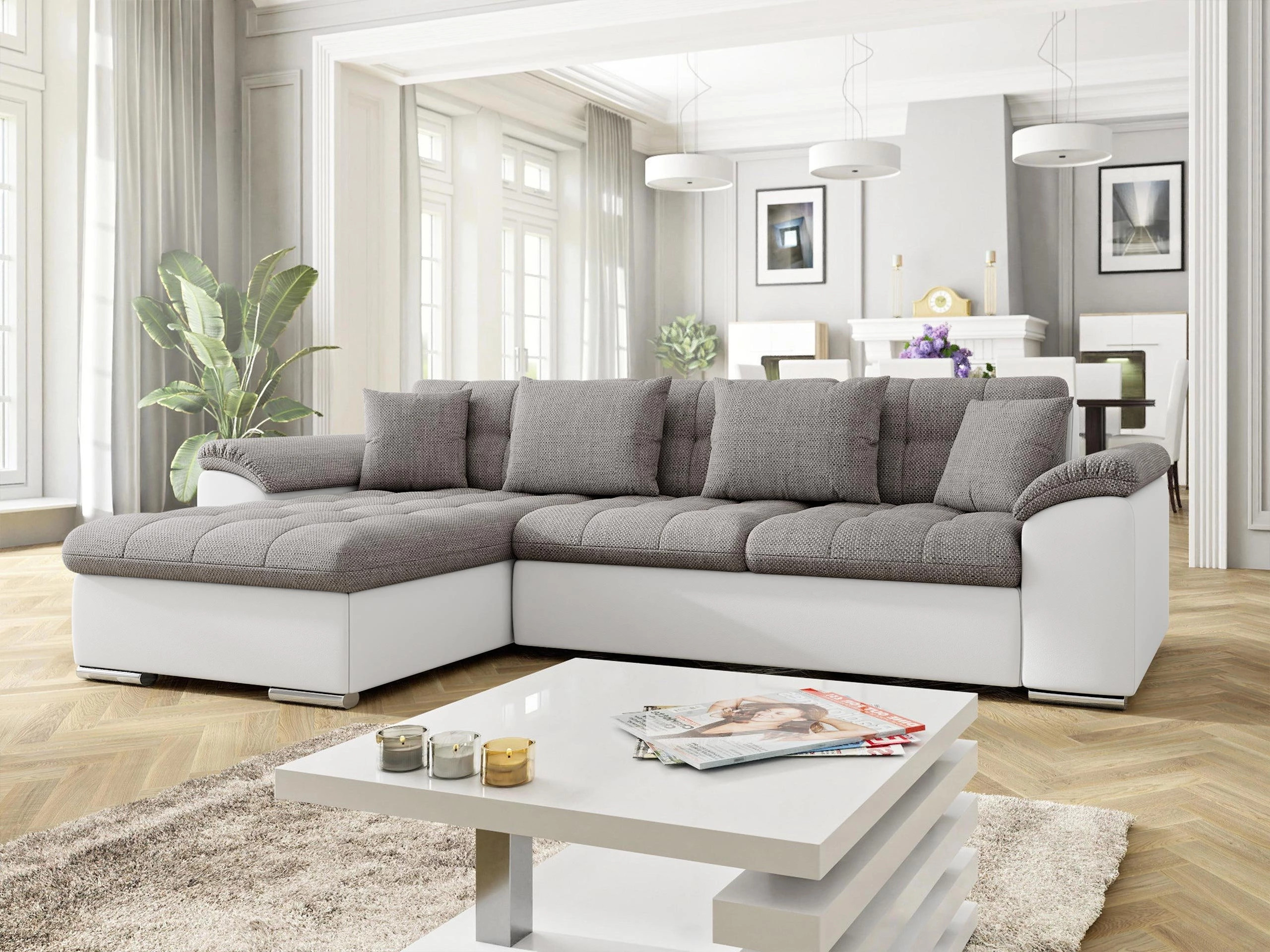 Canapé d'angle Comfivo Mica (Soft 017 + Lawa 05)