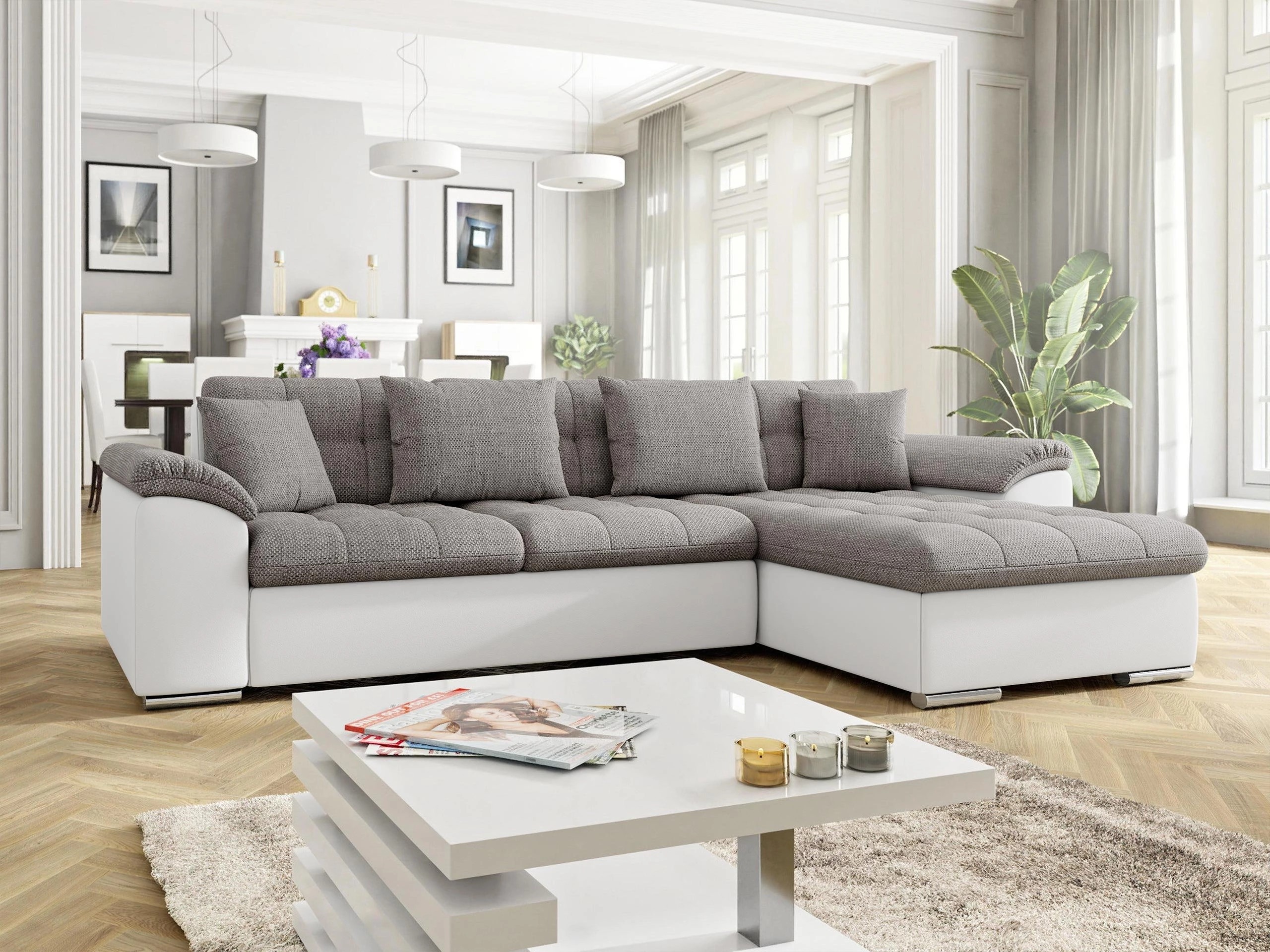 Canapé d'angle Comfivo Mica (Soft 017 + Lawa 05)