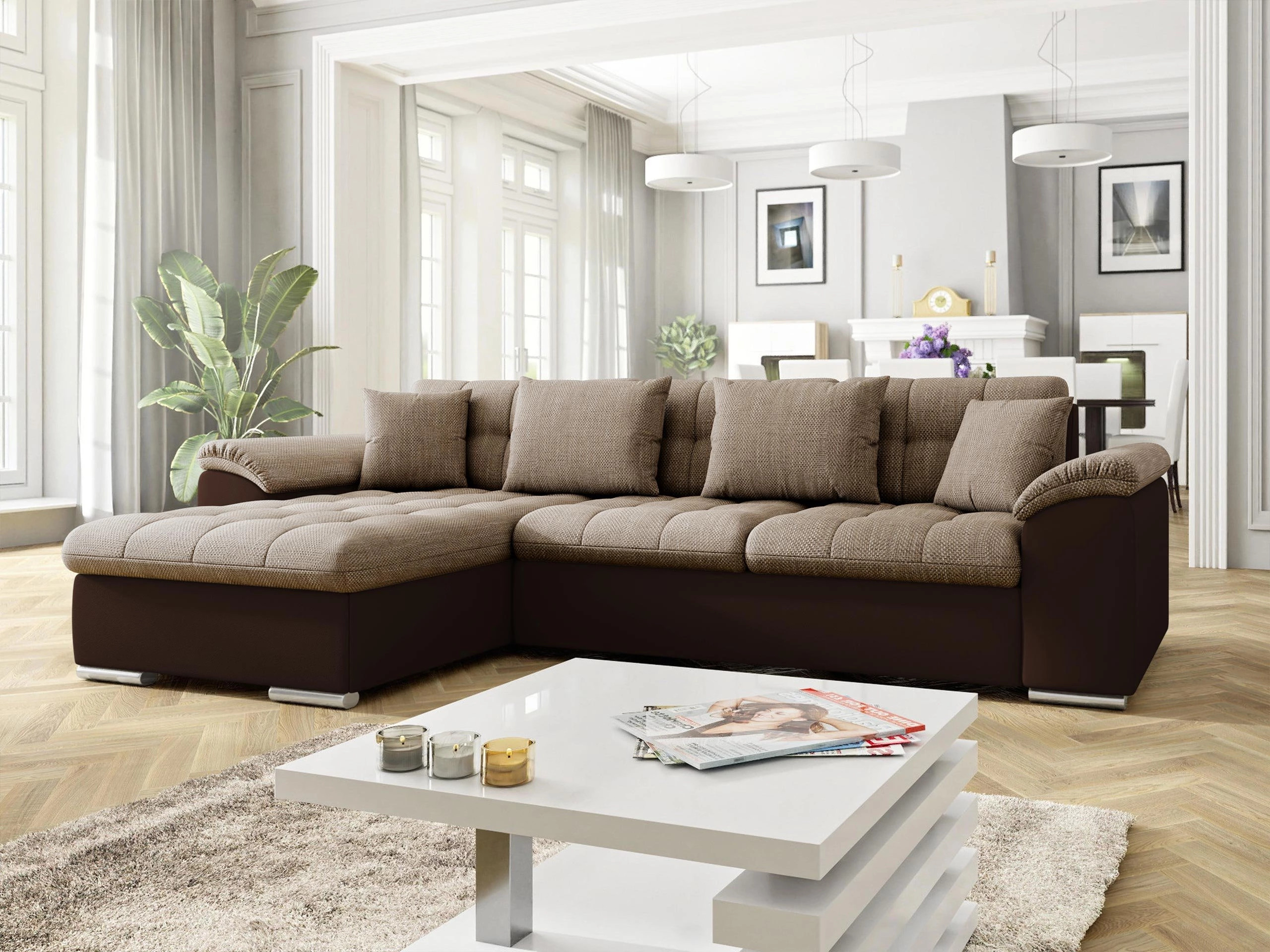 Canapé d'angle Comfivo Mica (Soft 066 + Lawa 02)