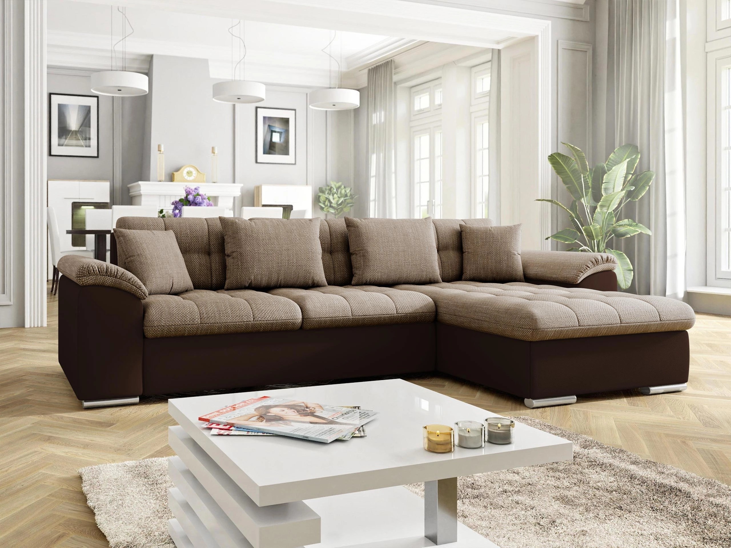 Canapé d'angle Comfivo Mica (Soft 066 + Lawa 02)