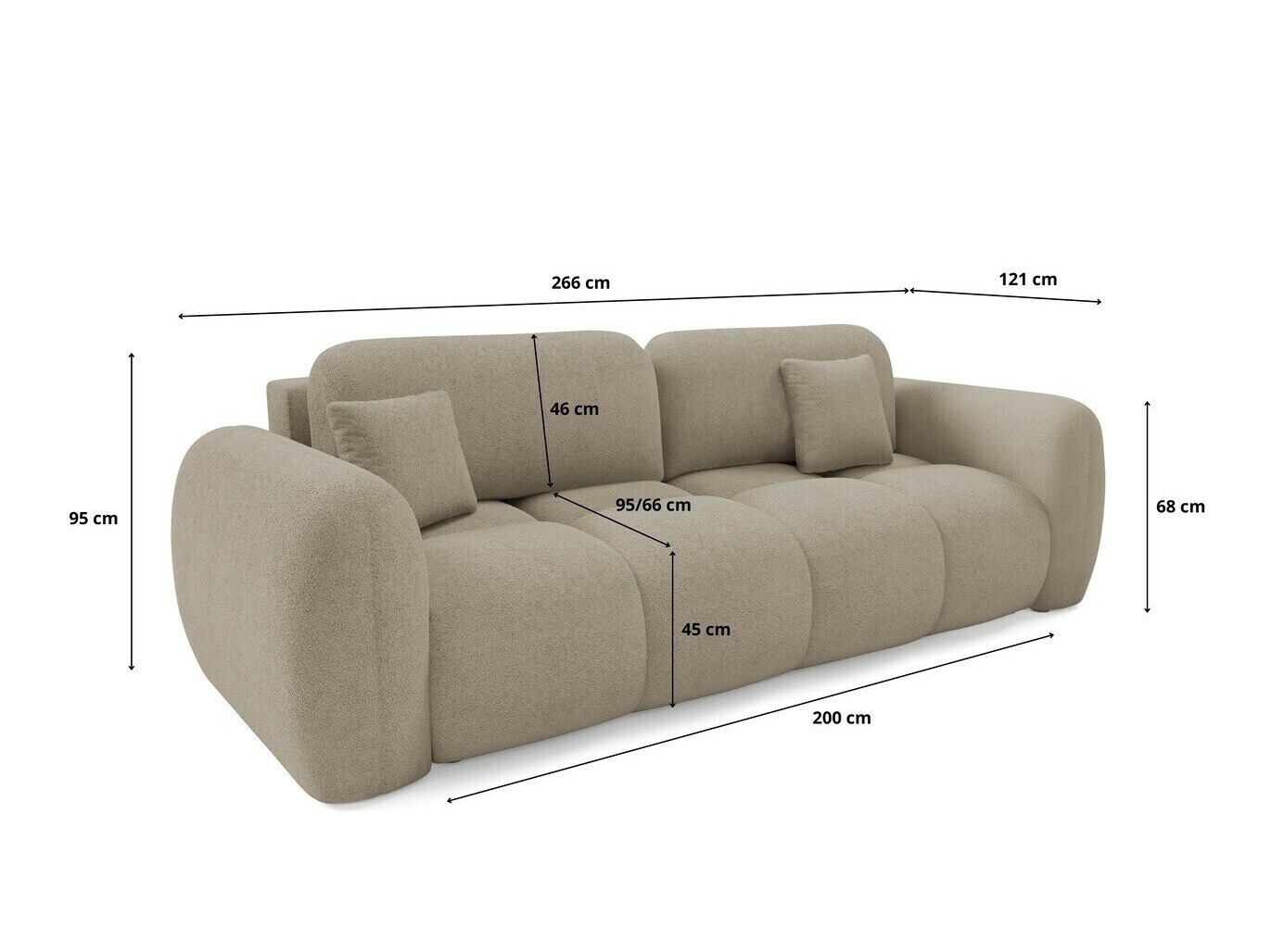 Canapé convertible Franklin 212 (Quelle 54)