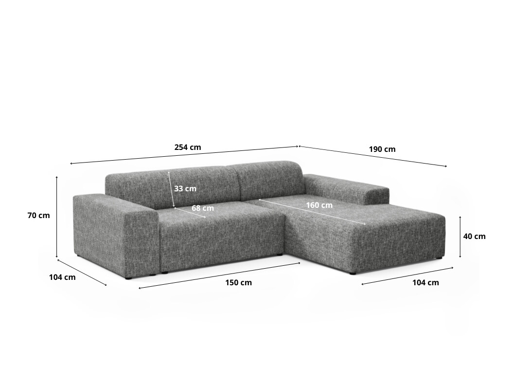 Canapé d'angle modulaire Lutivi 101 (Imo 30)