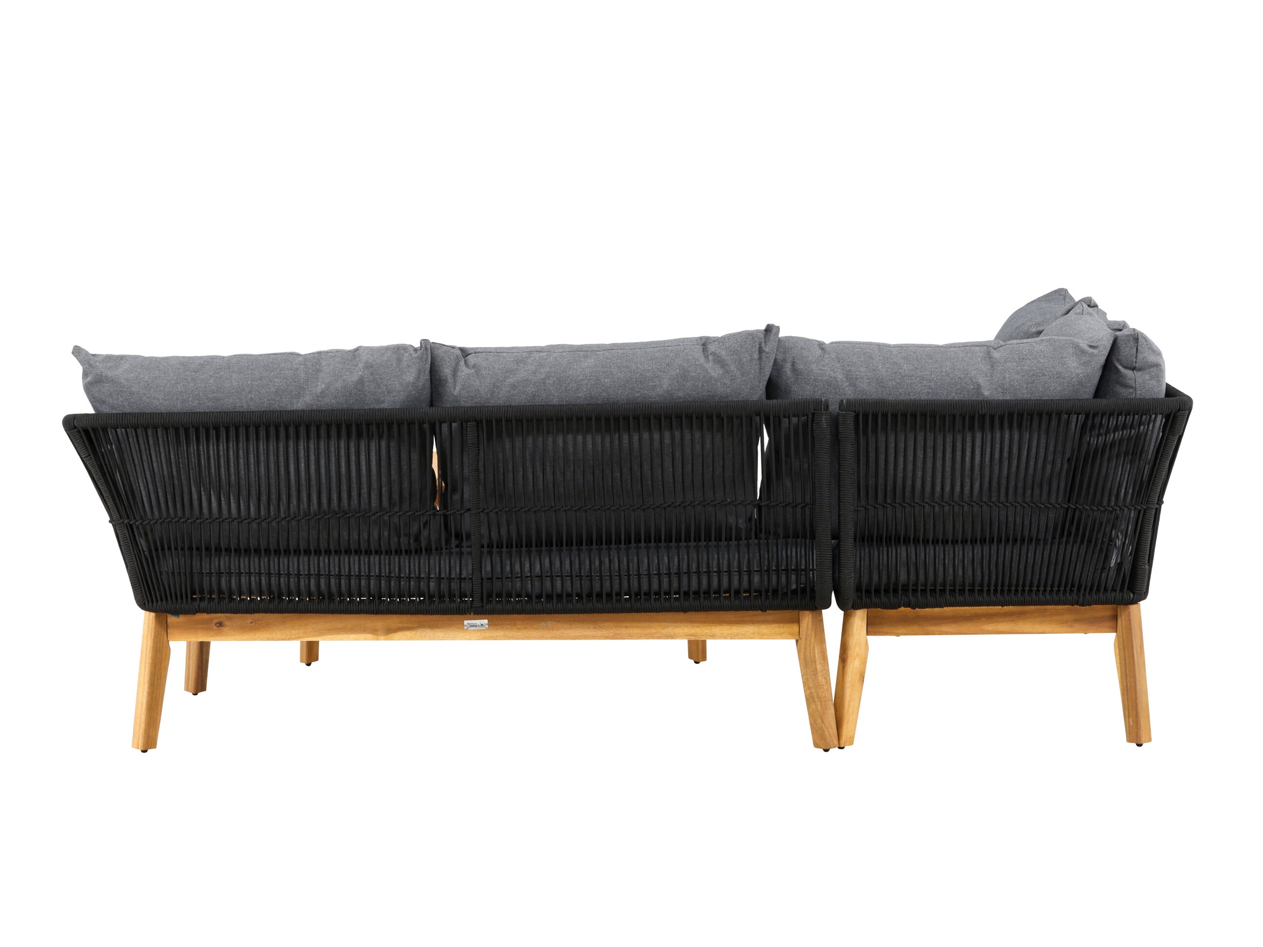 Ensemble de mobilier de jardin Dallas 1085 (Acacia + Noir)