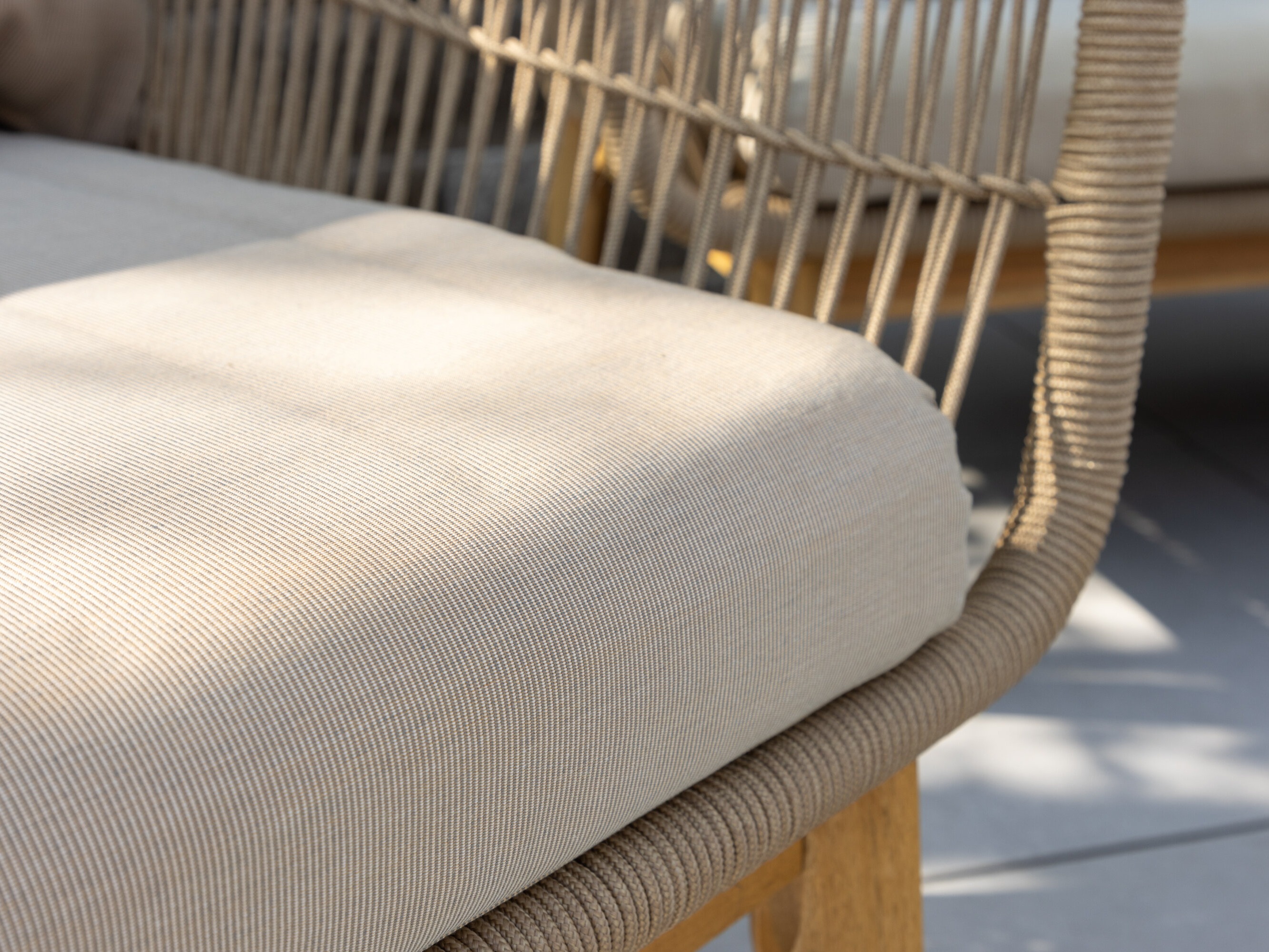 Ensemble de mobilier de jardin Dallas 661 (Beige clair + Acacia)