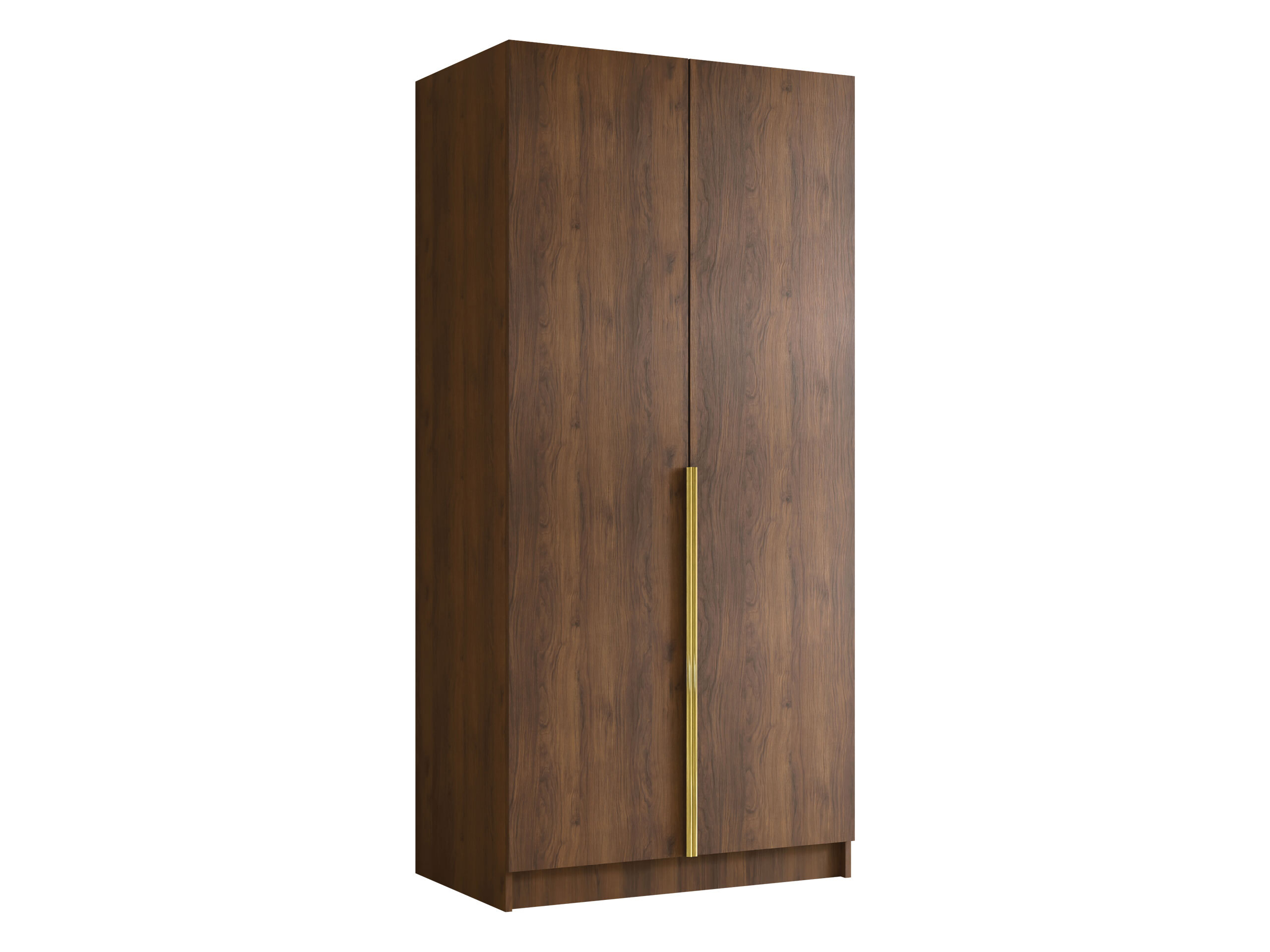 Armoire Closico Staton I (Noyer + Doré)
