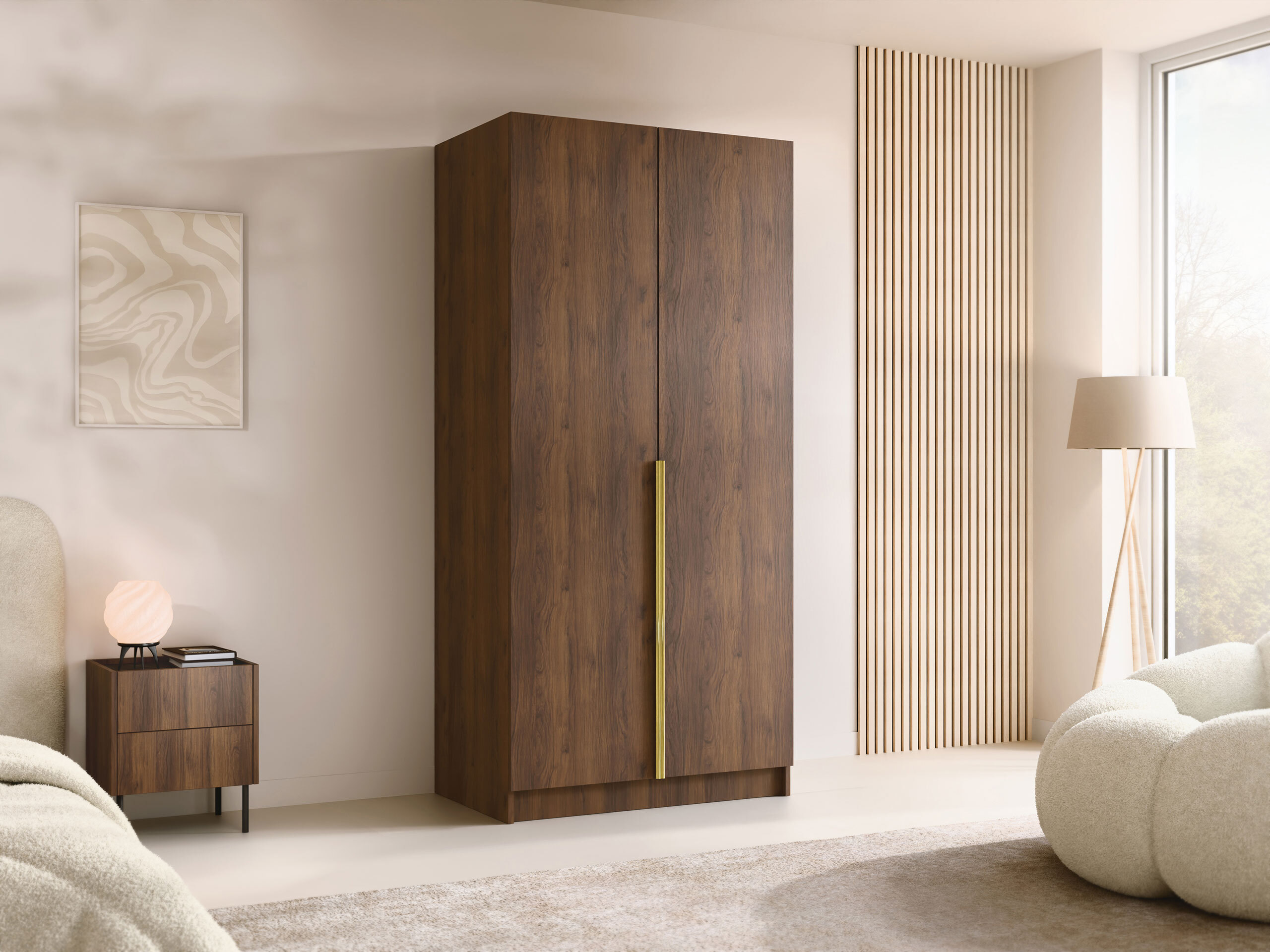 Armoire Closico Staton I (Noyer)
