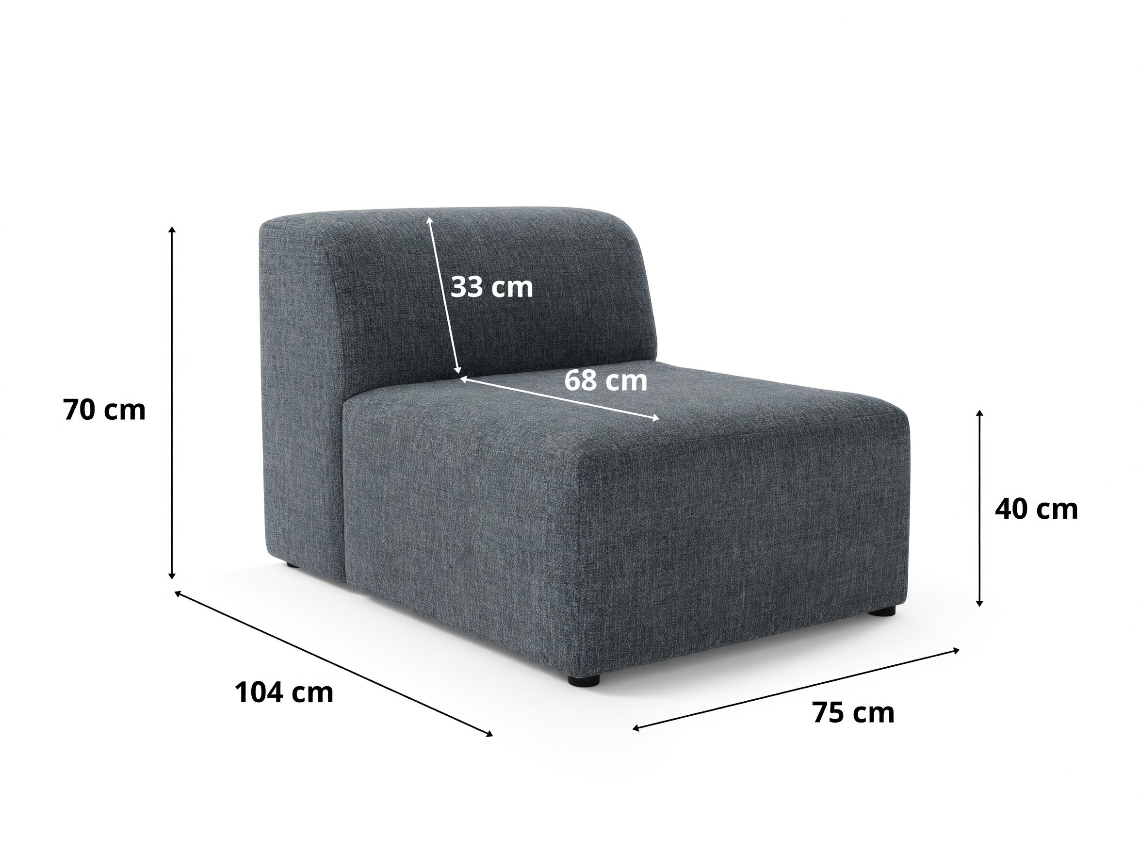 Fauteuil modulaire Lutivi 105 (Imo 35)