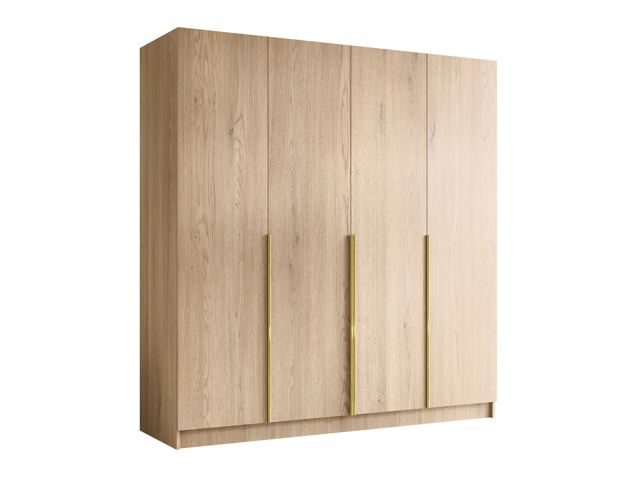 Armoire Closico Navor I (Clair bois + Doré)