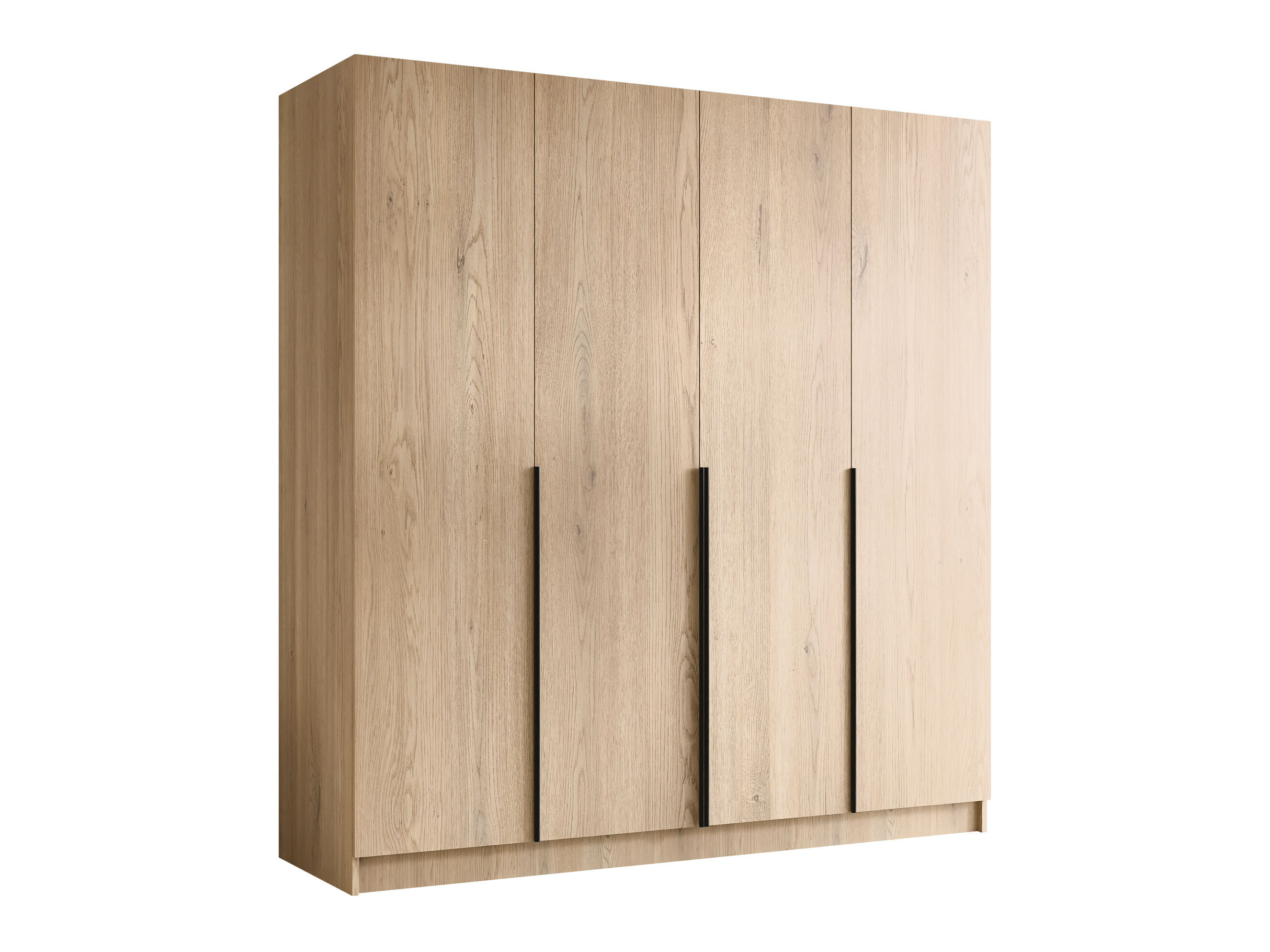 Armoire Closico Navor I (Clair bois + Noir)