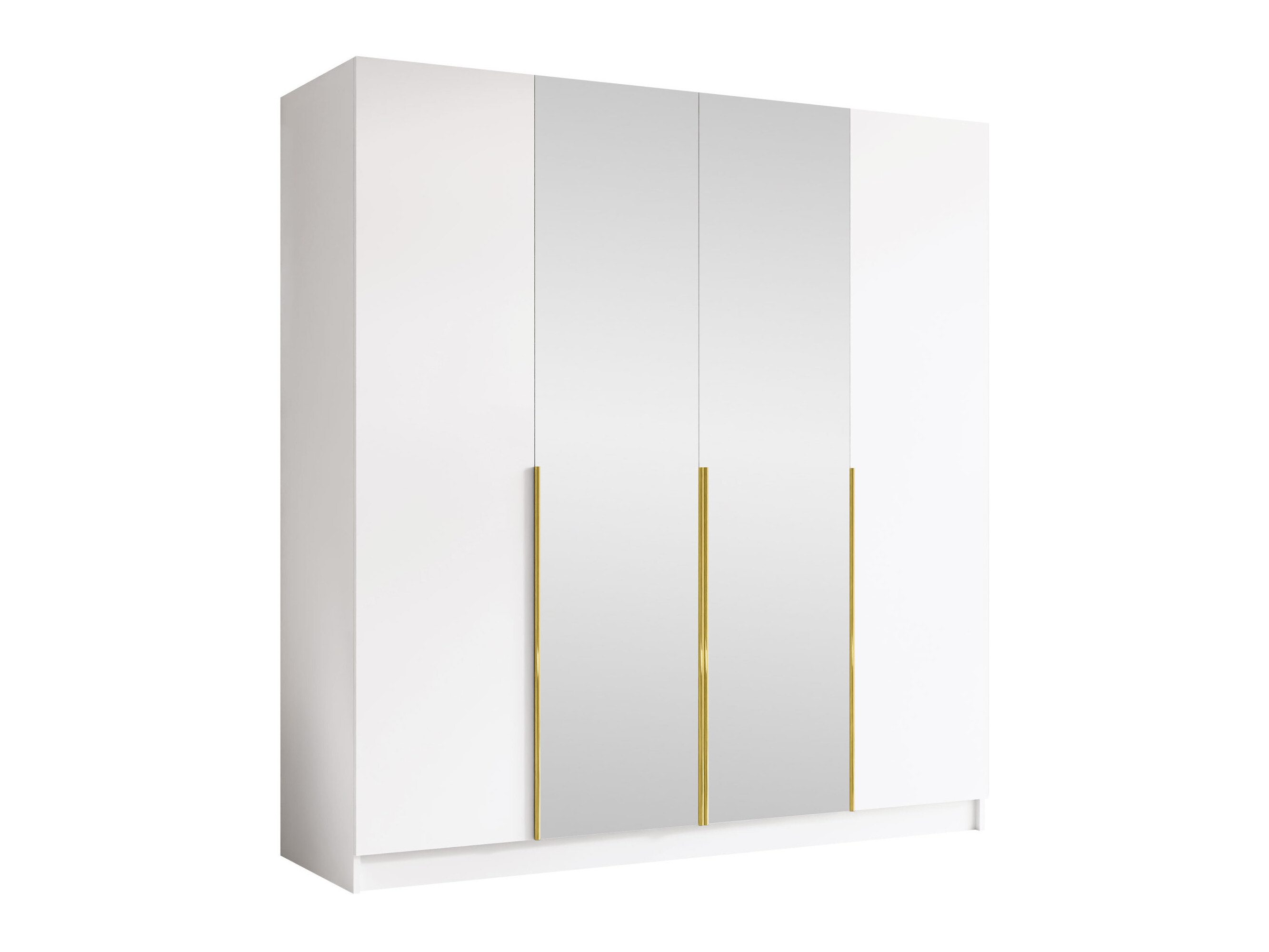 Armoire Closico Navor II (Blanc + Doré)