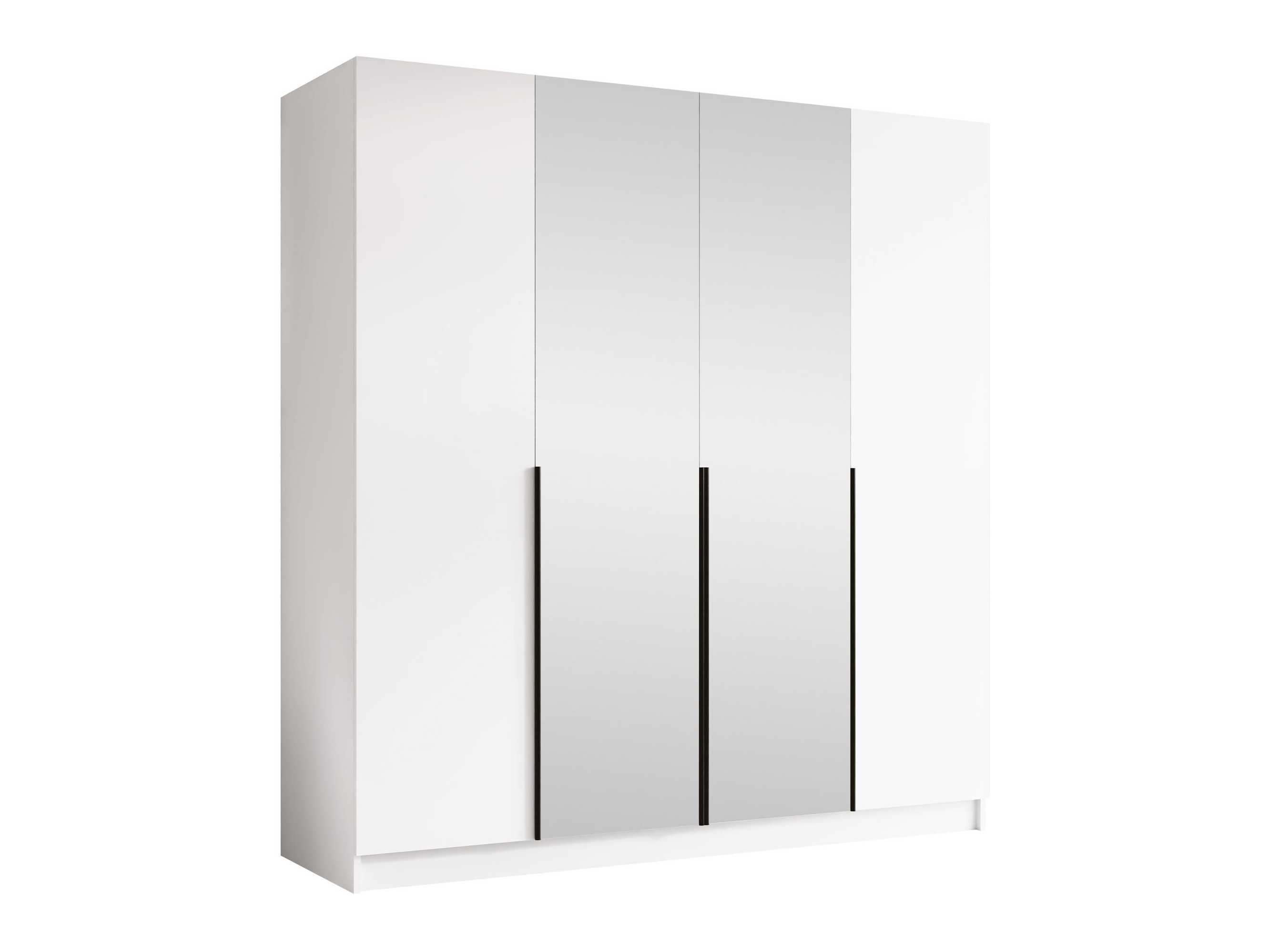 Armoire Closico Navor II (Blanc + Noir)