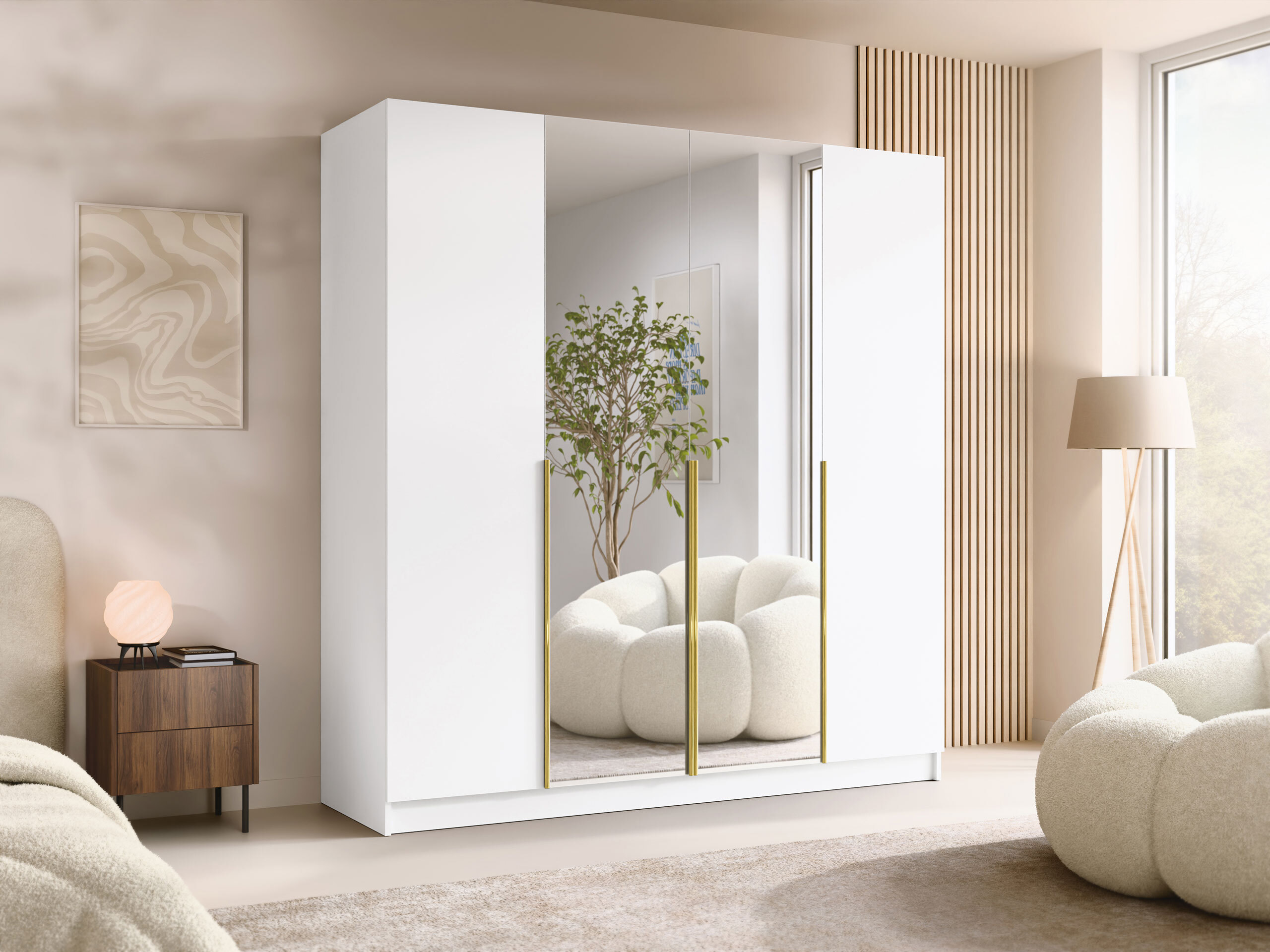 Armoire Closico Navor II (Blanc)