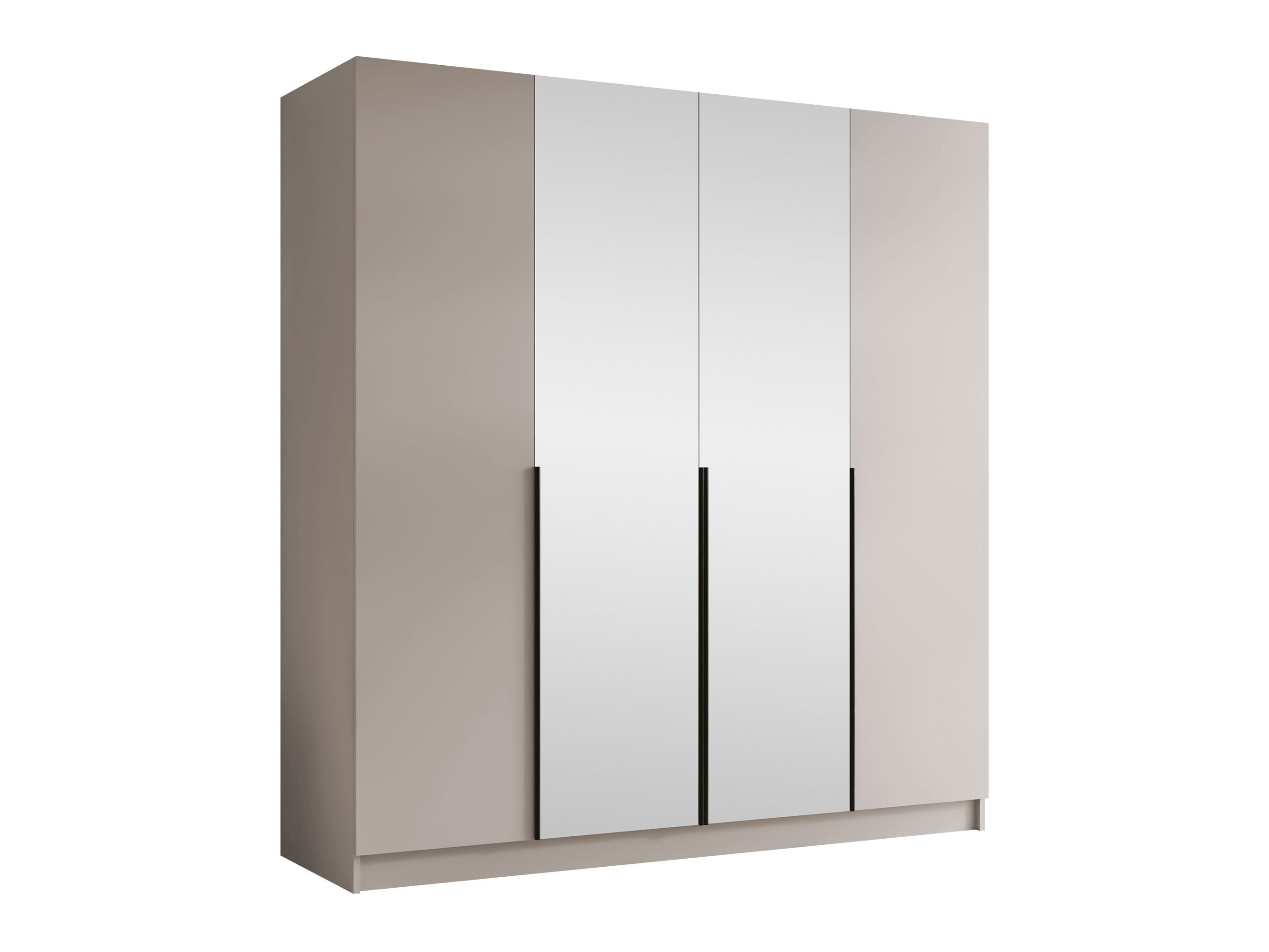 Armoire Closico Navor II (Cachemire + Noir)