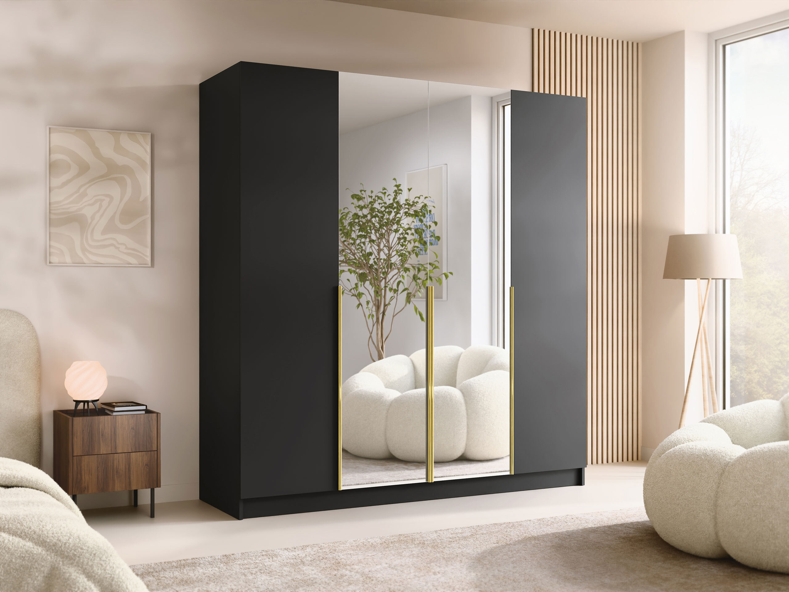 Armoire Closico Navor II (Noir)