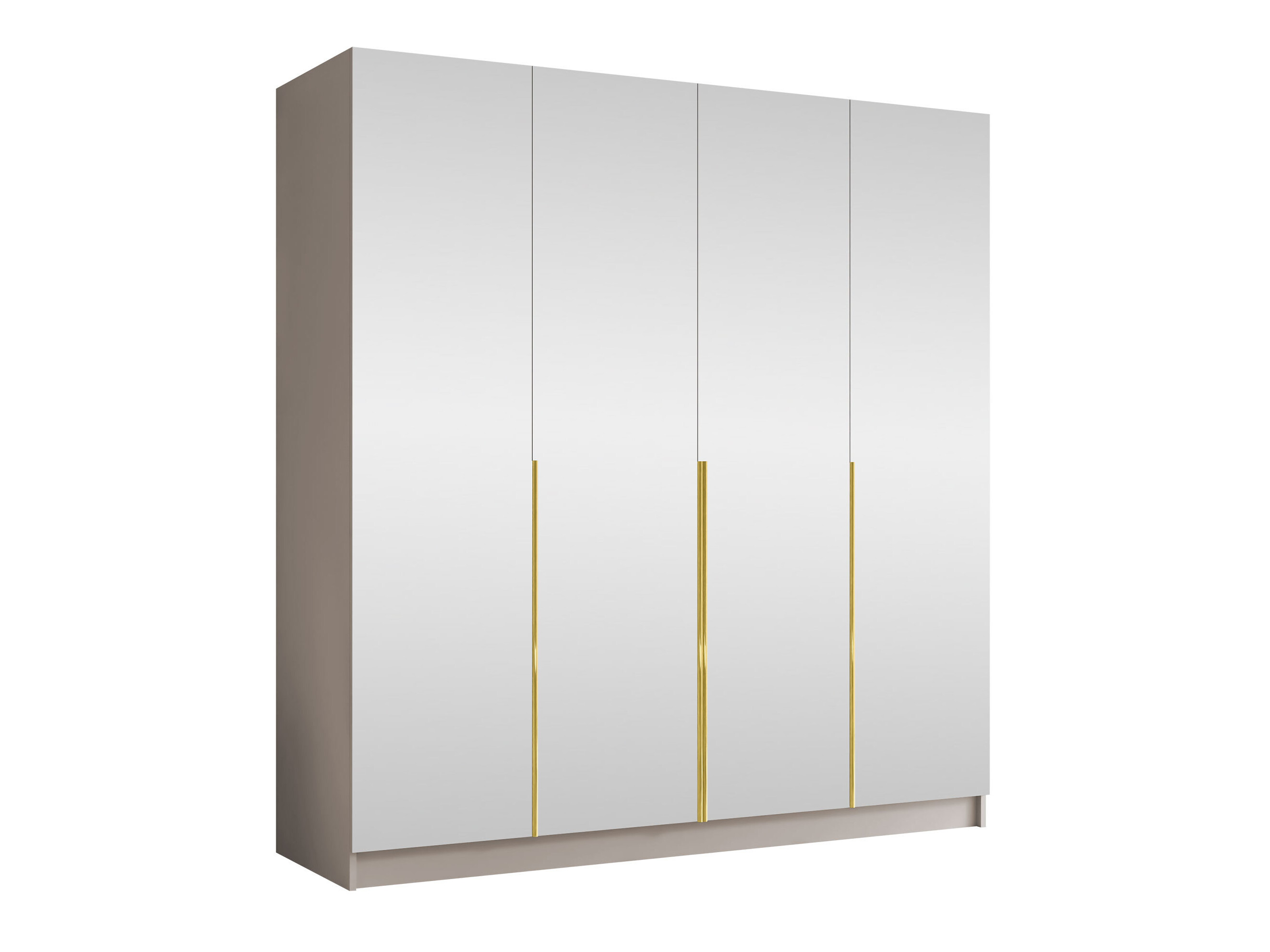 Armoire Closico Navor III (Cachemire + Doré)