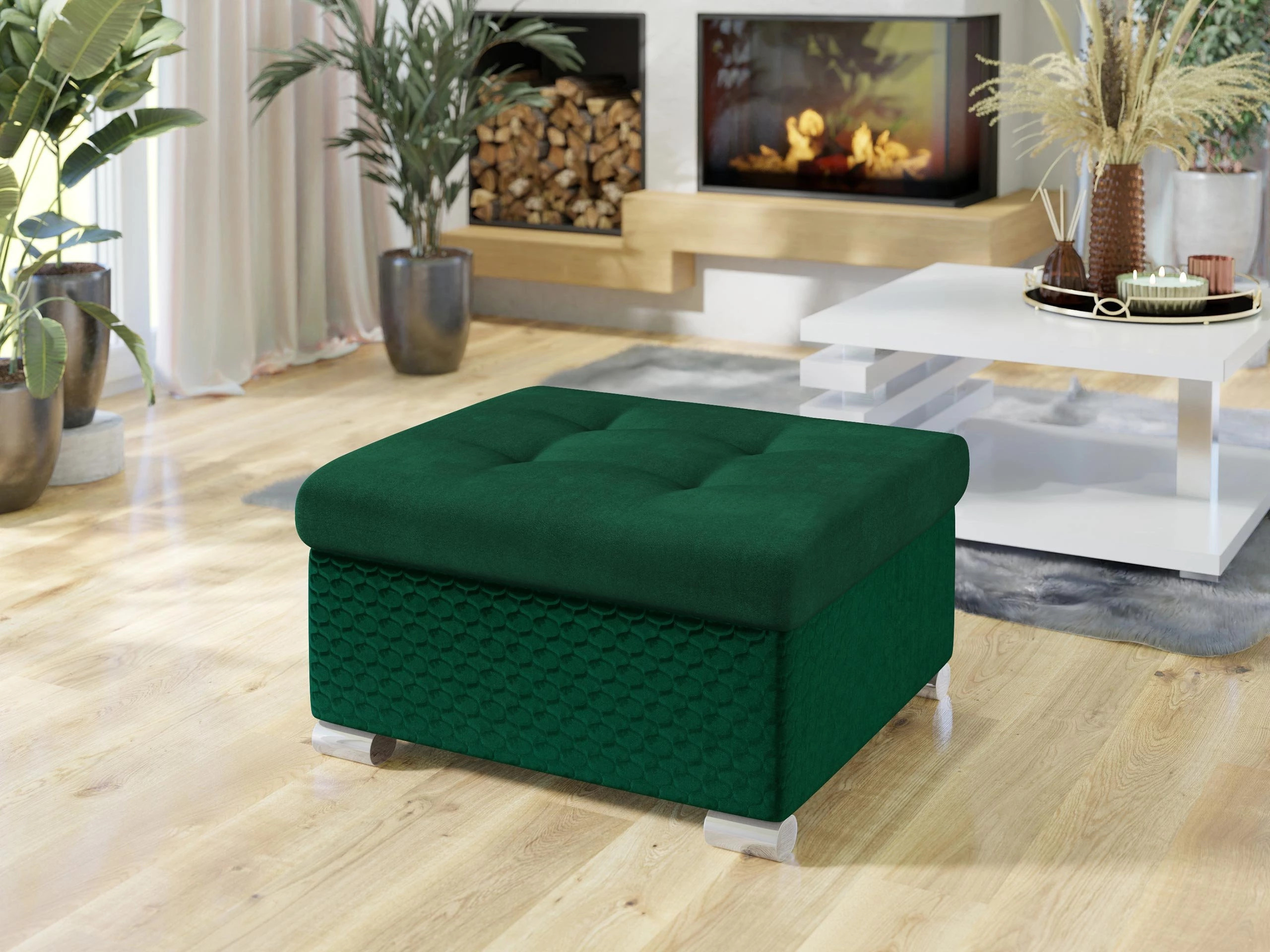 Pouf Comfivo Gemma (Magic Velvet 2225-151 + Venus Velvet 2941)