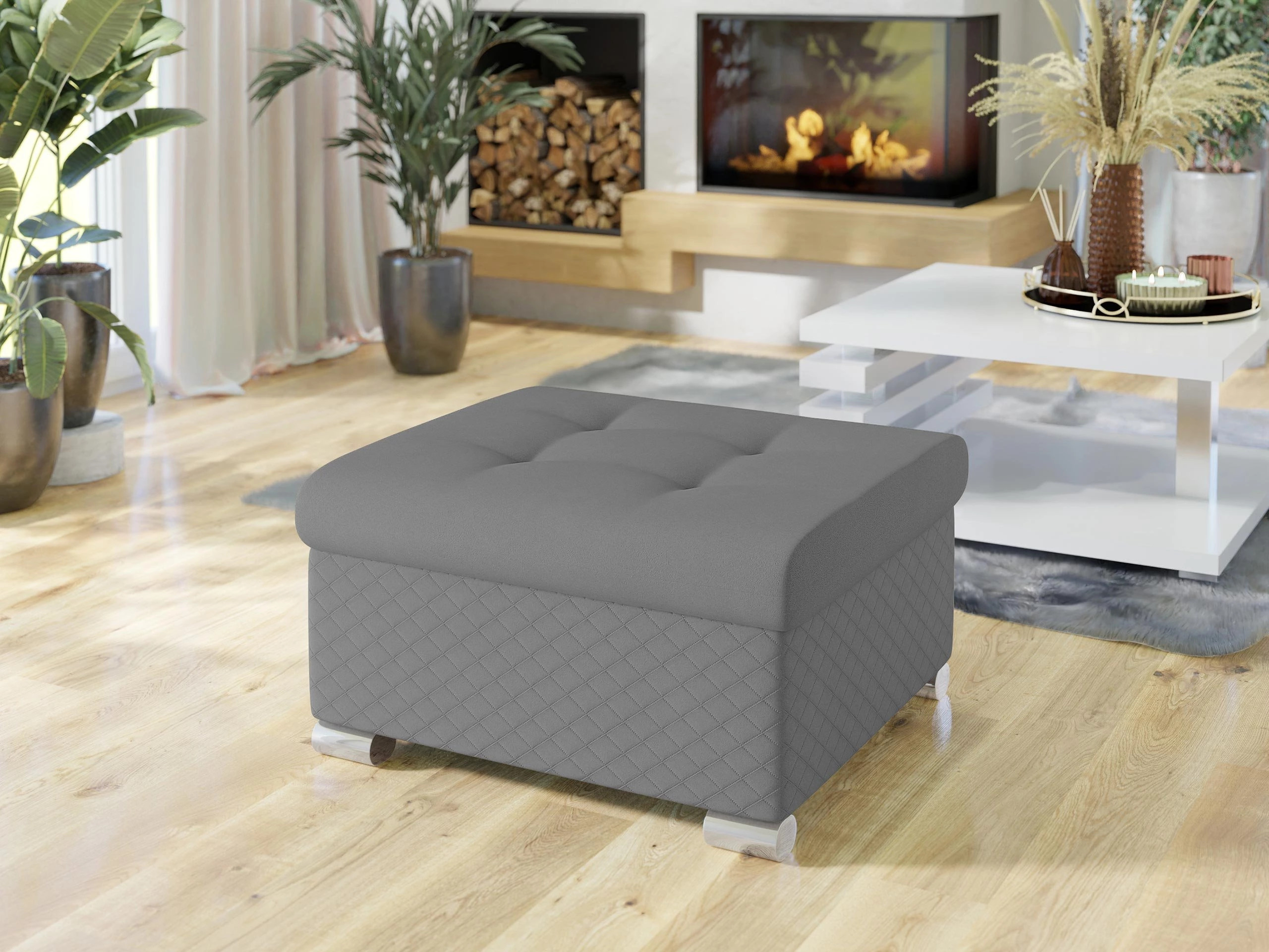 Pouf Comfivo Gemma (Velours 2972-U03 + Uttario Velvet 2972)