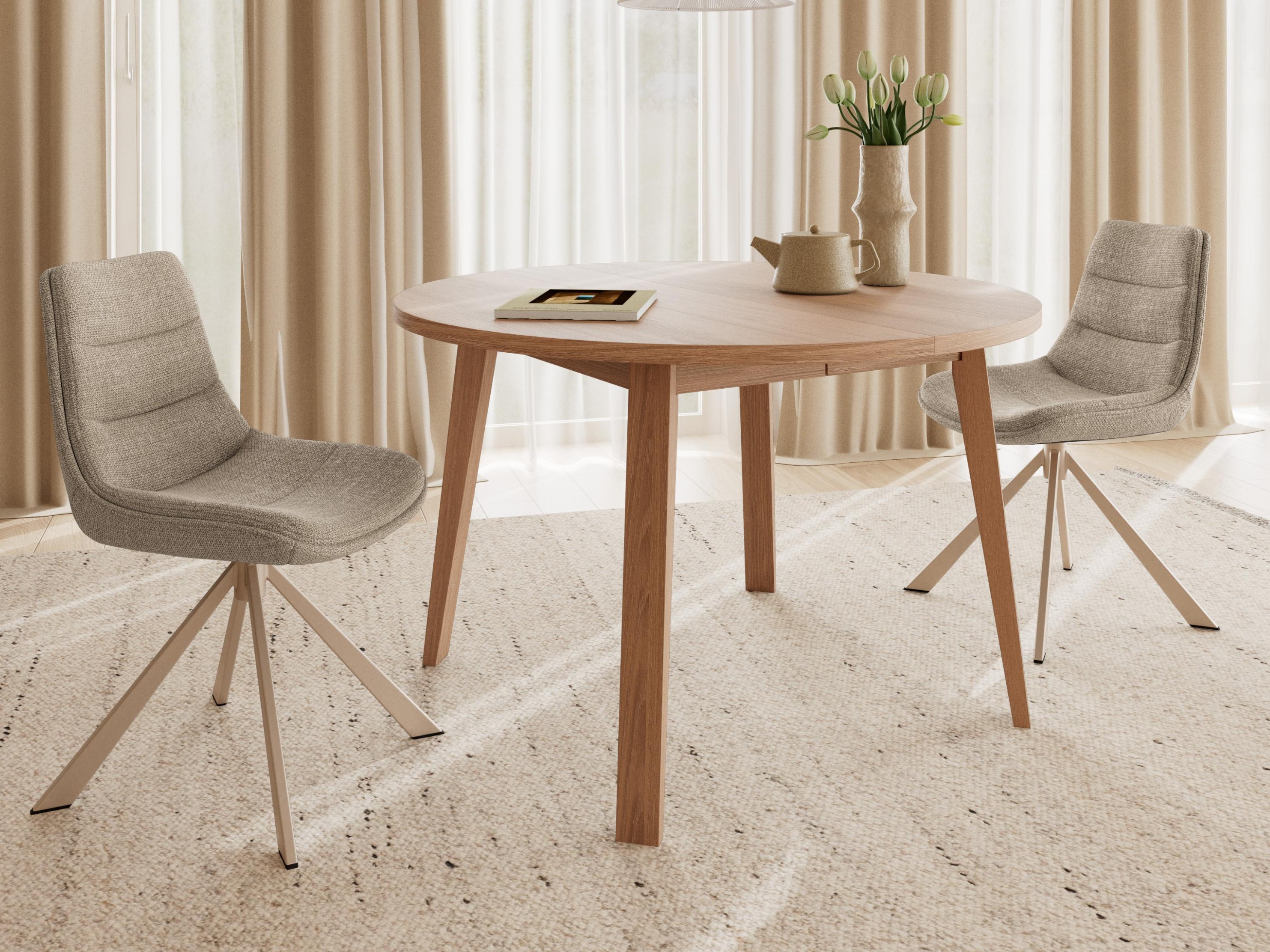 Table Norsica Albene 105 (Clair bois)