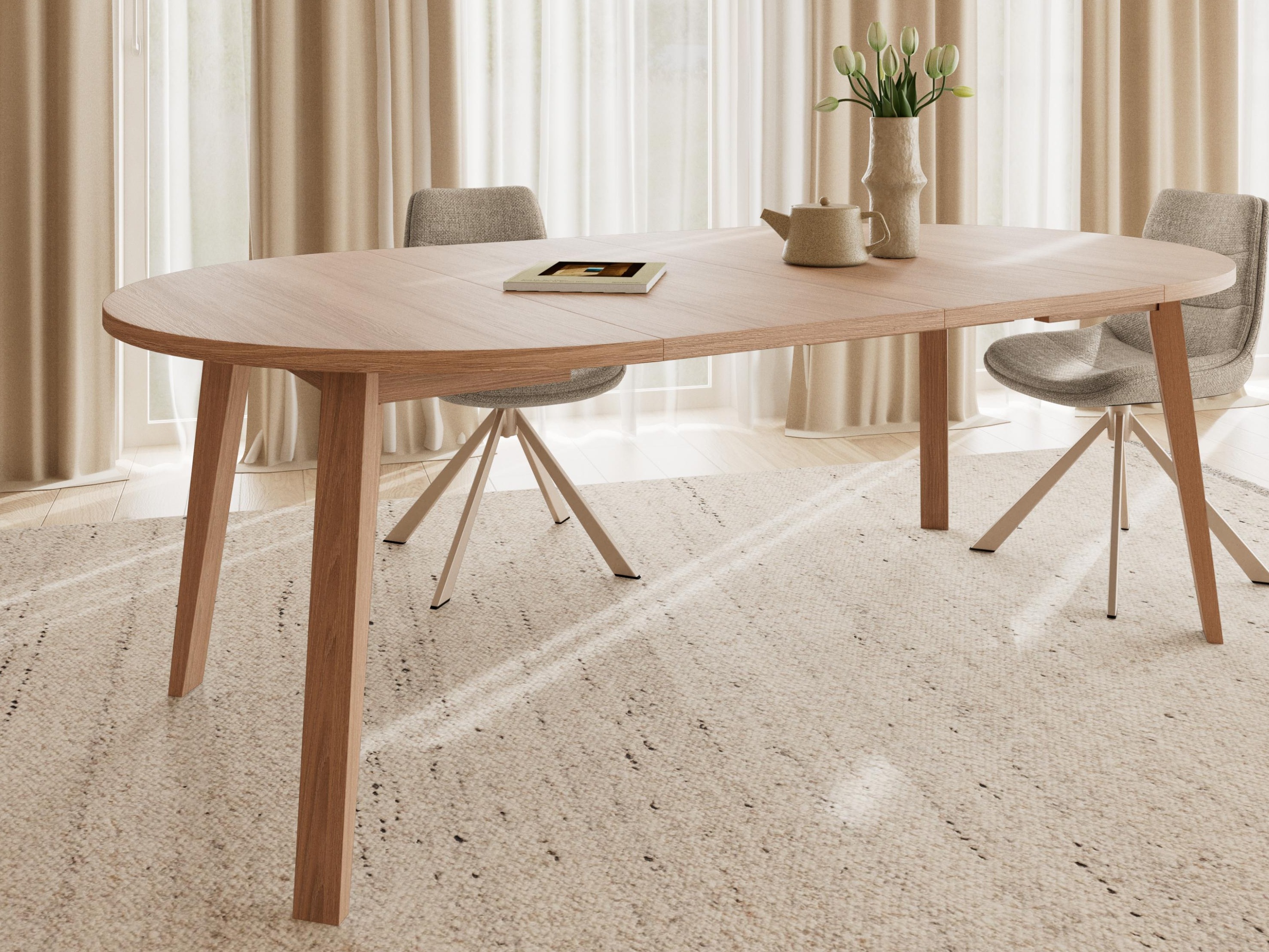 Table Norsica Albene 105 (Clair bois)