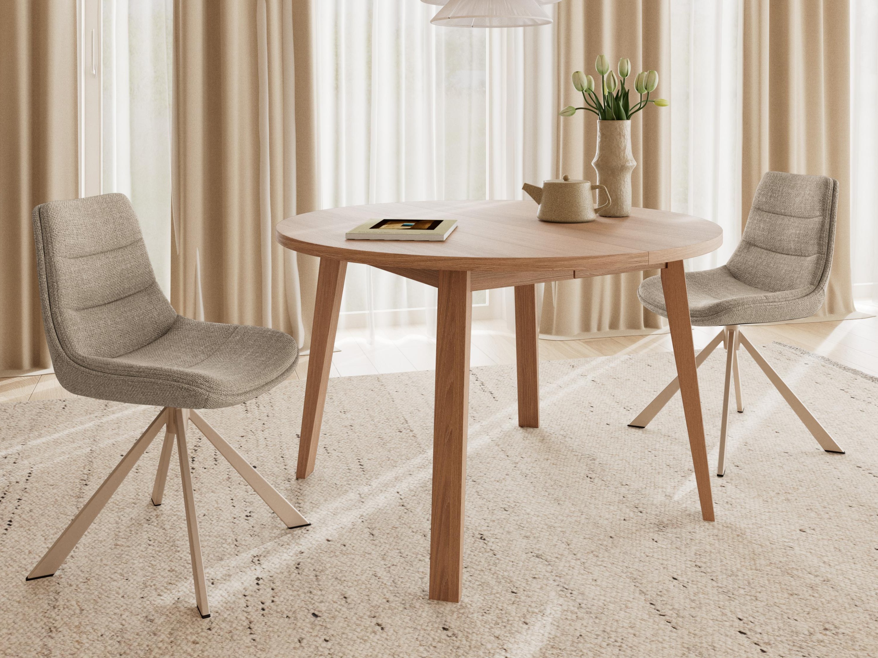 Table Norsica Albene 105 (Clair bois)