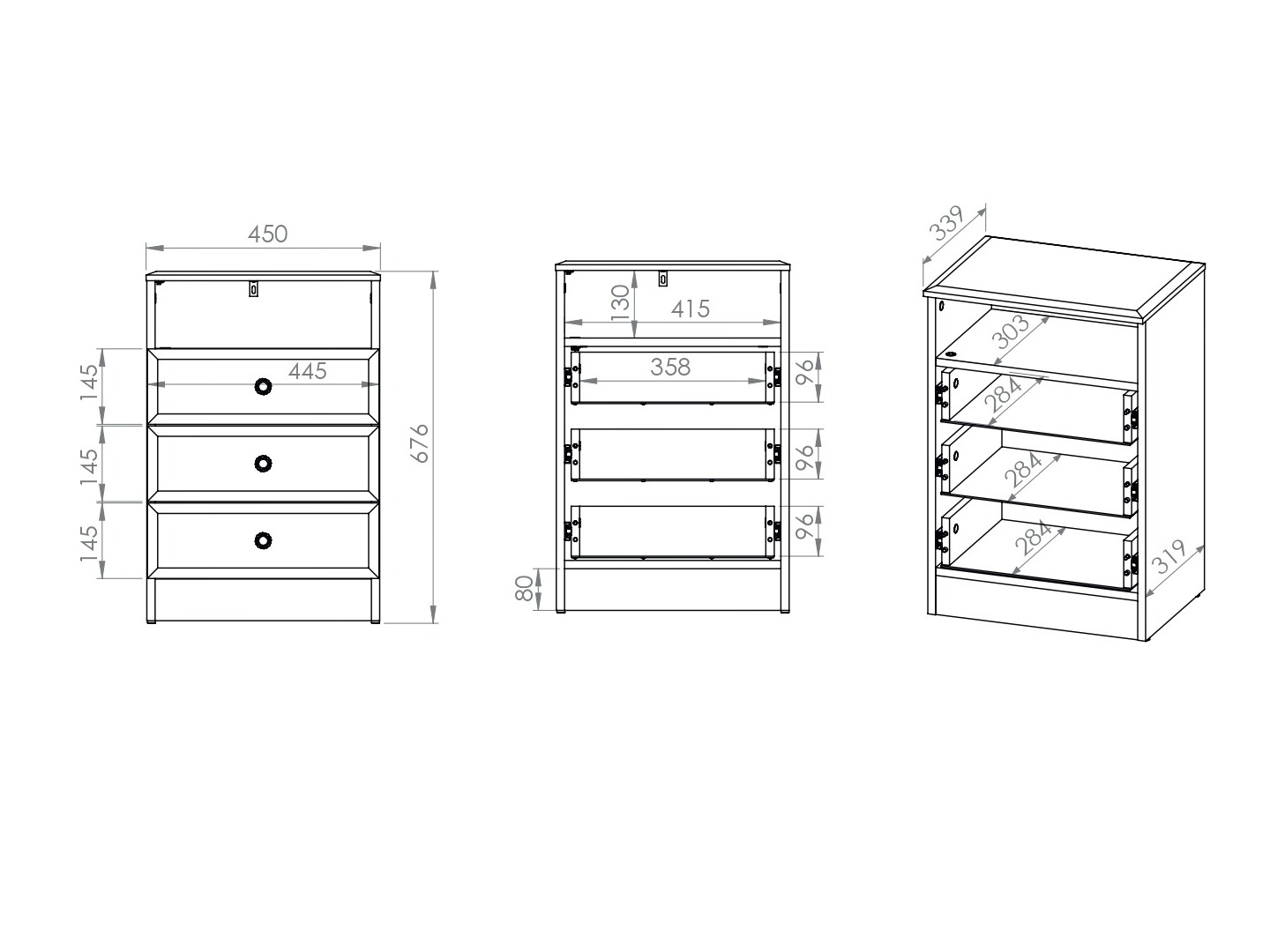 Table de chevet Romlevo 111