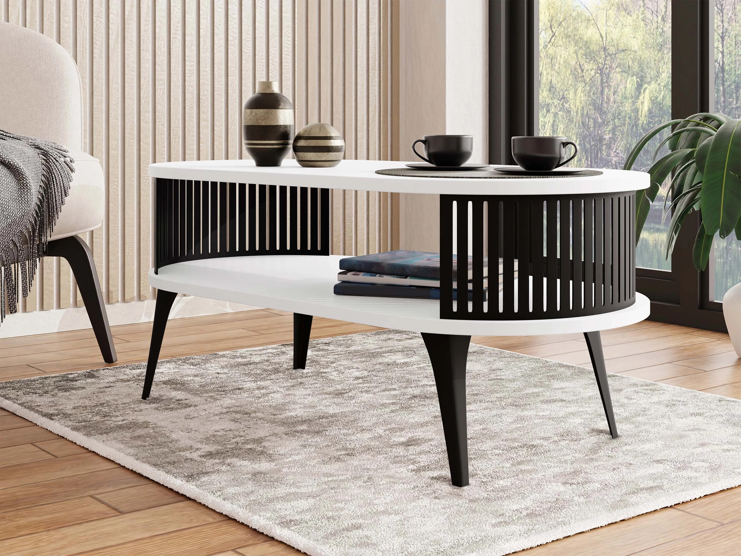 Table basse Vitum III (Blanc)