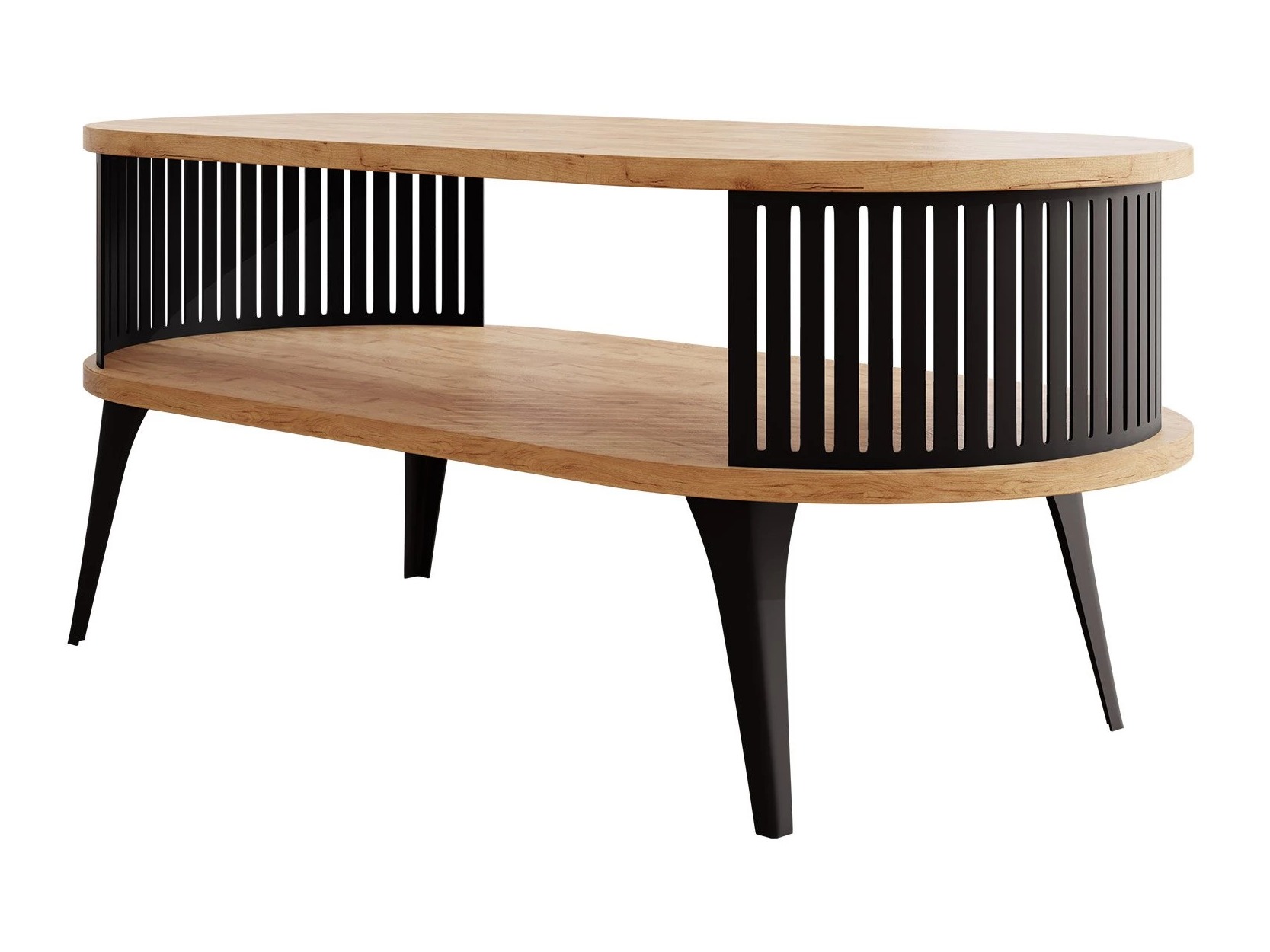 Table basse Vitum III (Chêne doré artisanal)