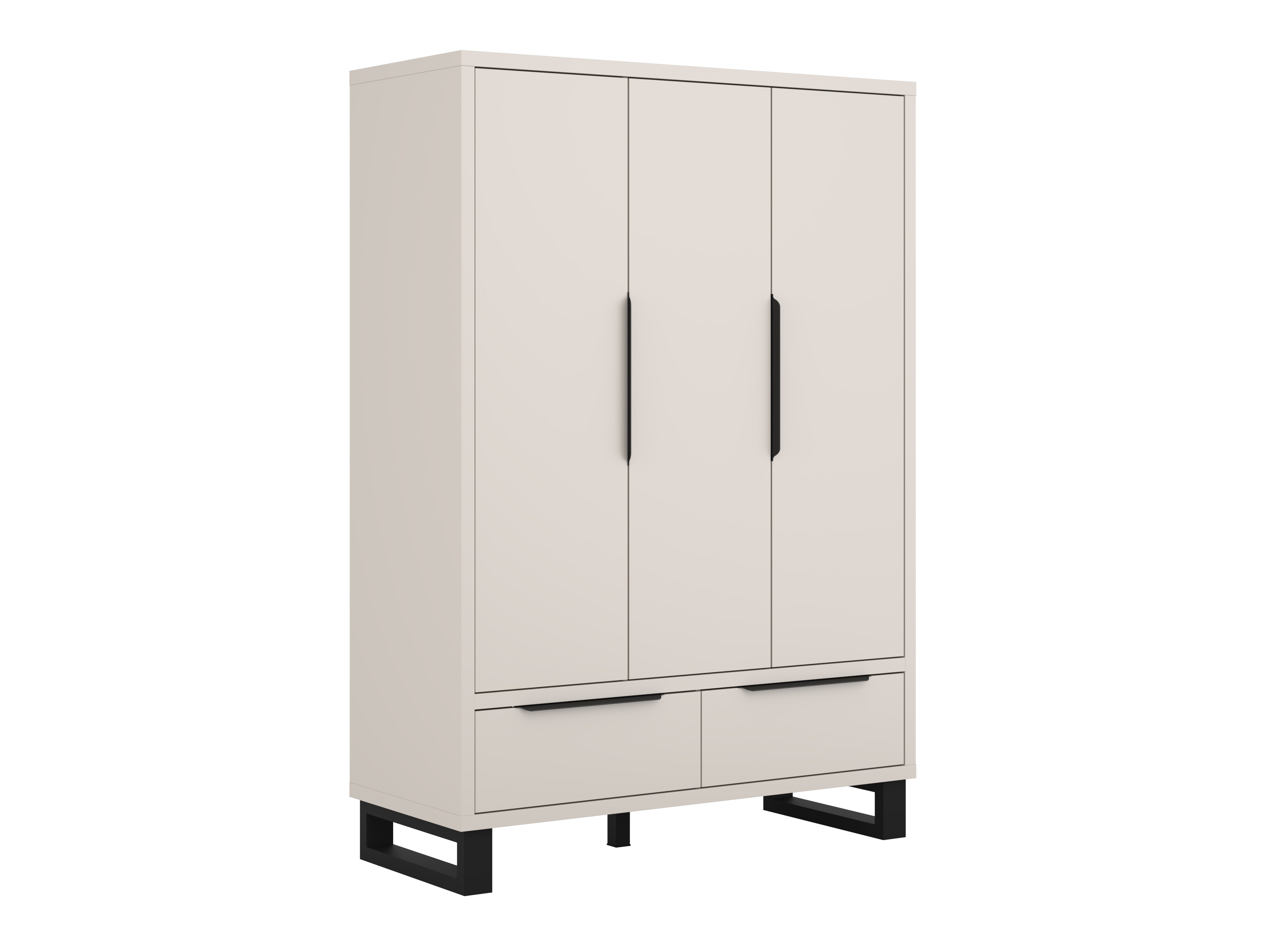 Armoire Avicavu 121 (Cachemire + Noir)