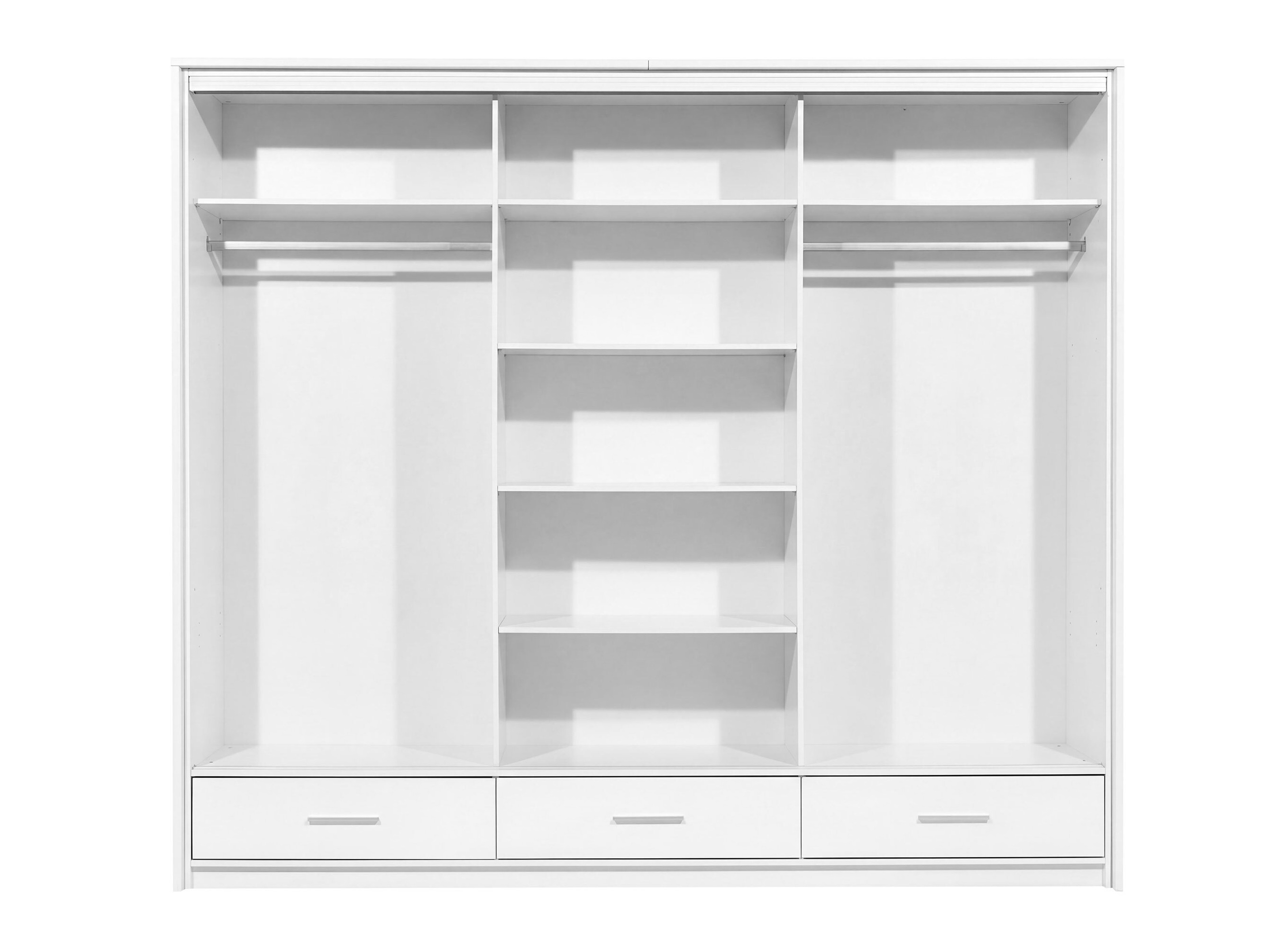 Armoire Honolulu 203 (Noir + Noir brillant)