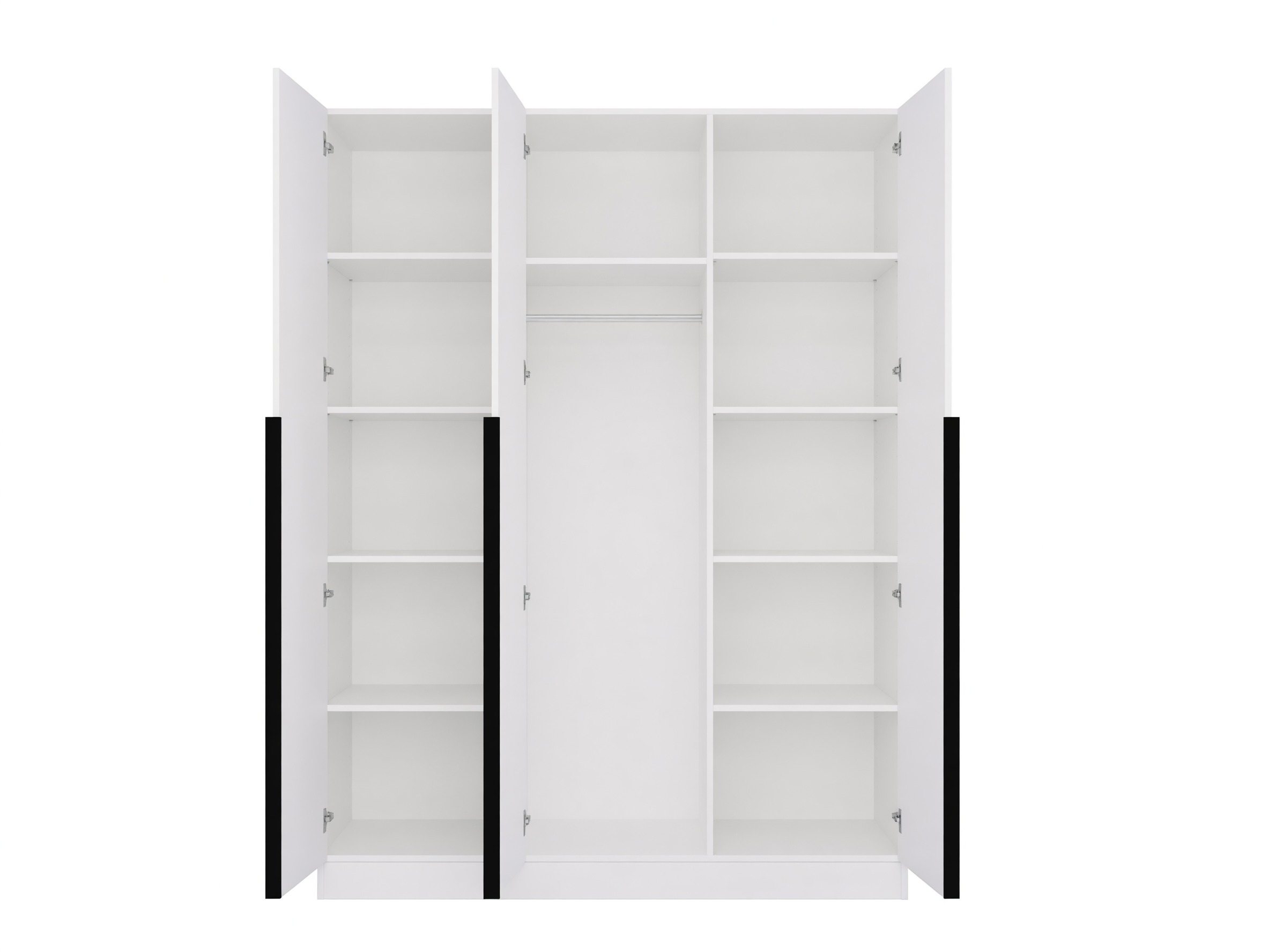 Armoire Mandeville 369 (Blanc + Noir)