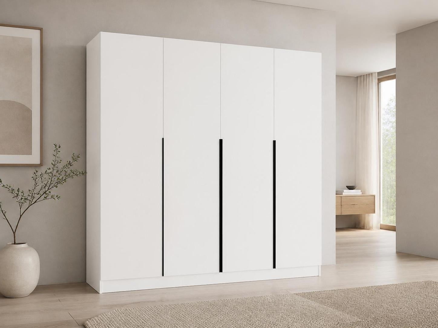 Armoire Mandeville 370 (Blanc + Noir)