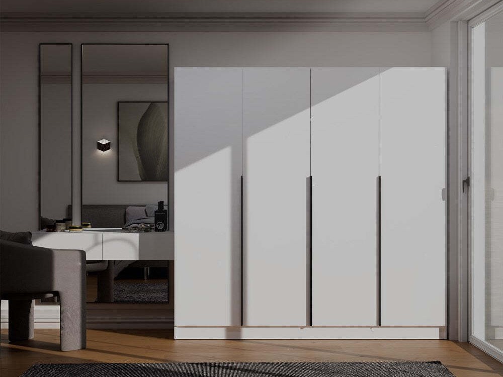 Armoire Mandeville 370 (Blanc + Noir)