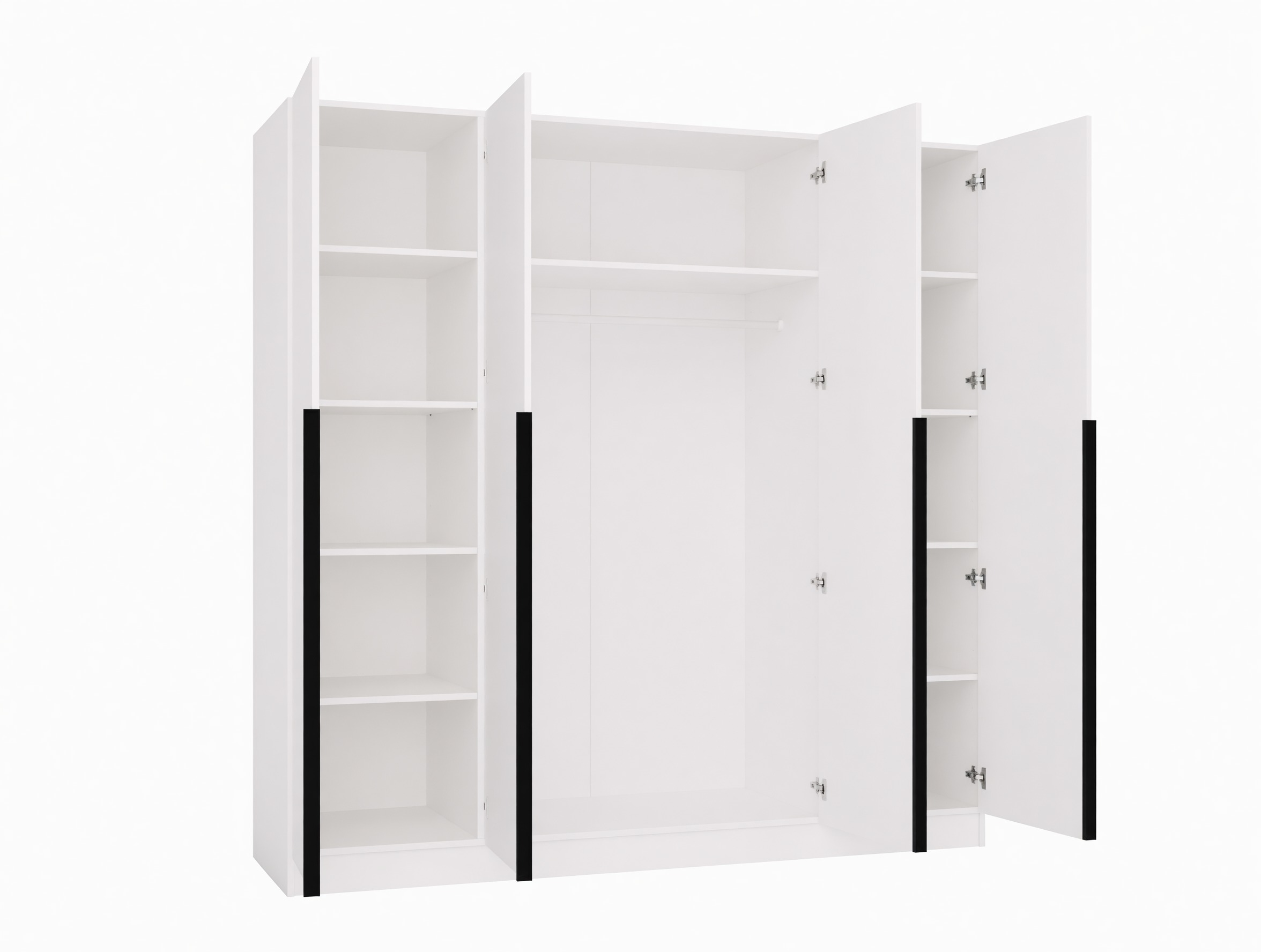 Armoire Mandeville 370 (Blanc + Noir)