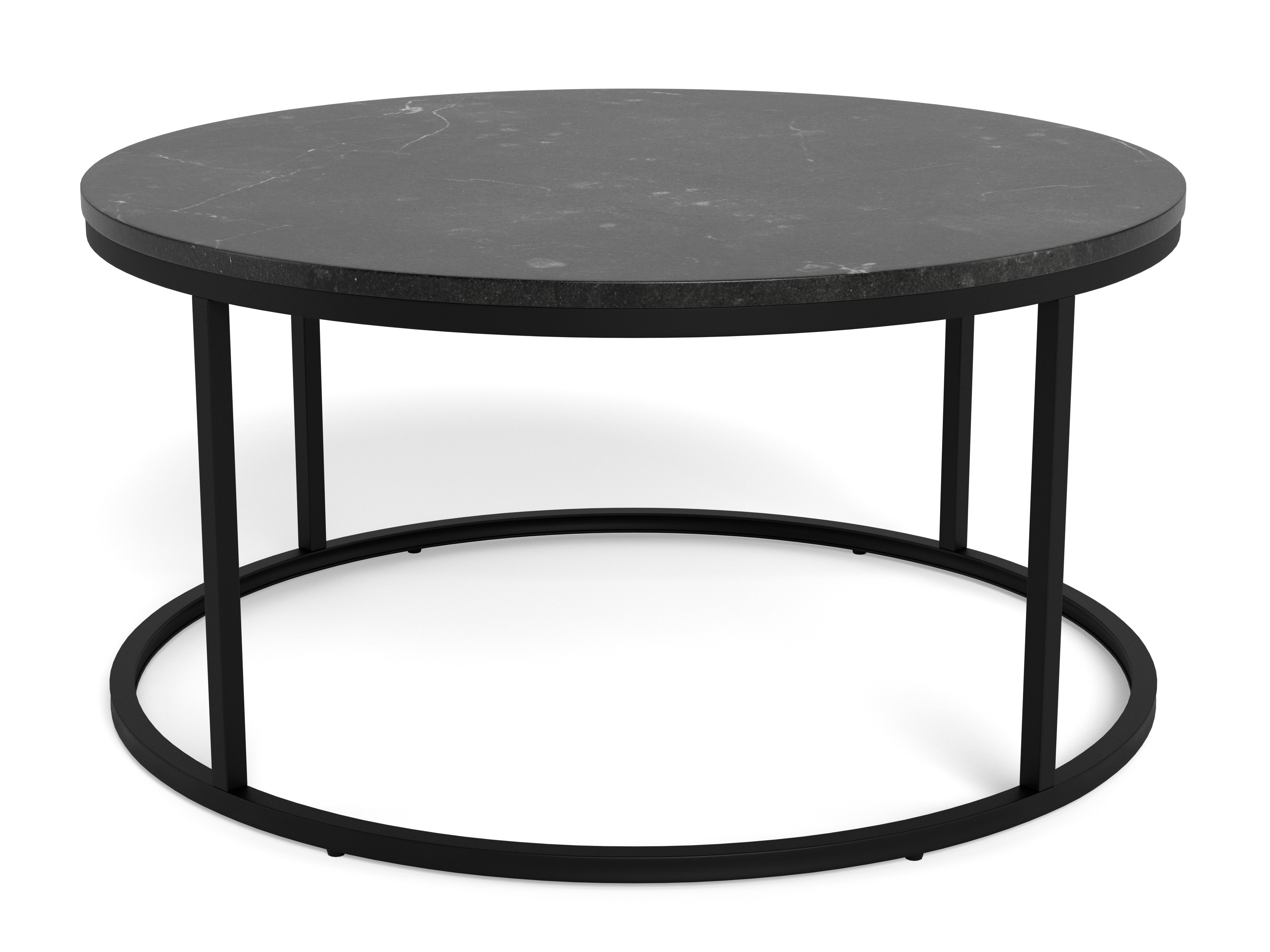 Table basse Norsica 692 (Noir + Marbre noir)